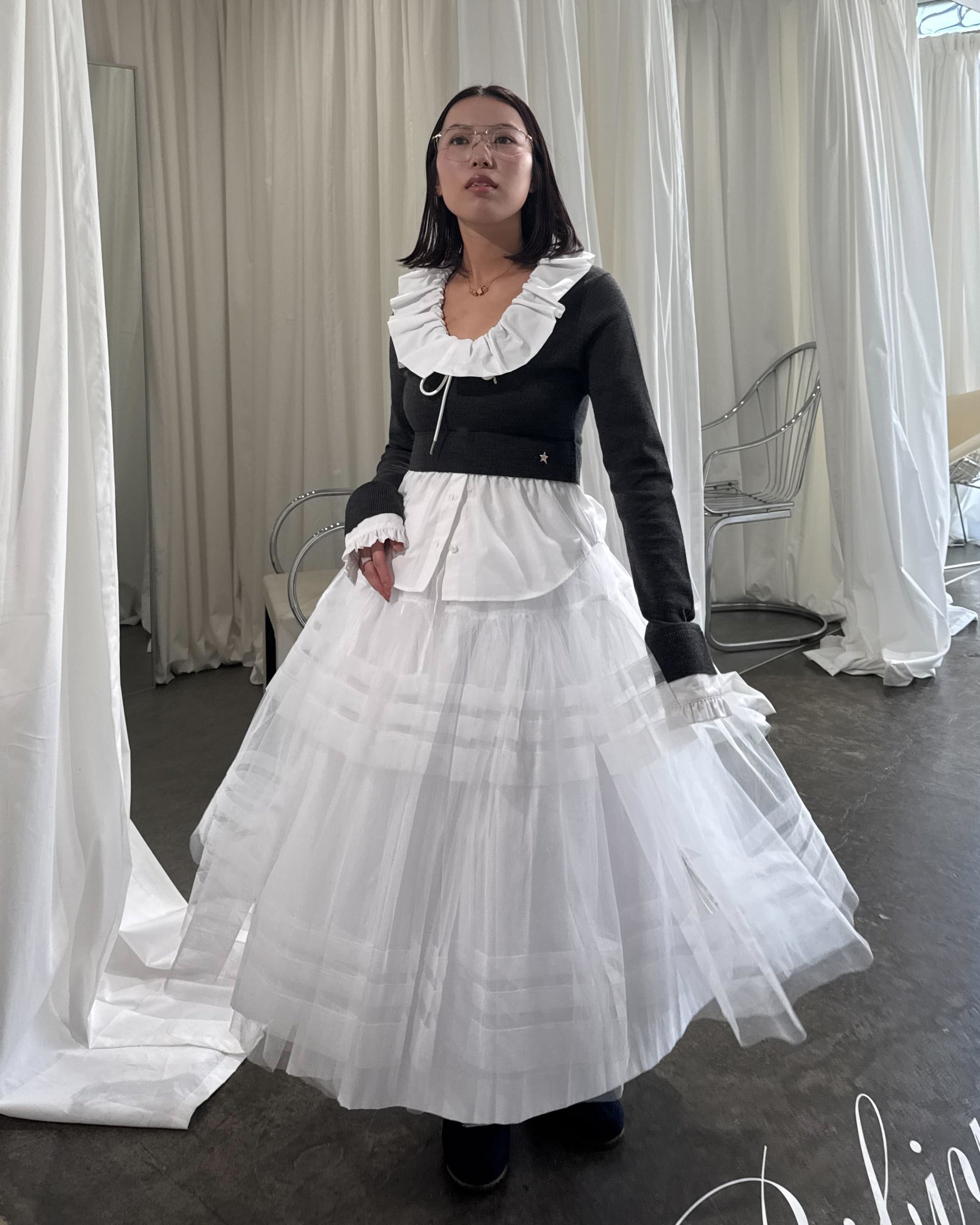 DOMINIQUE KNIT/155cm/着用サイズF