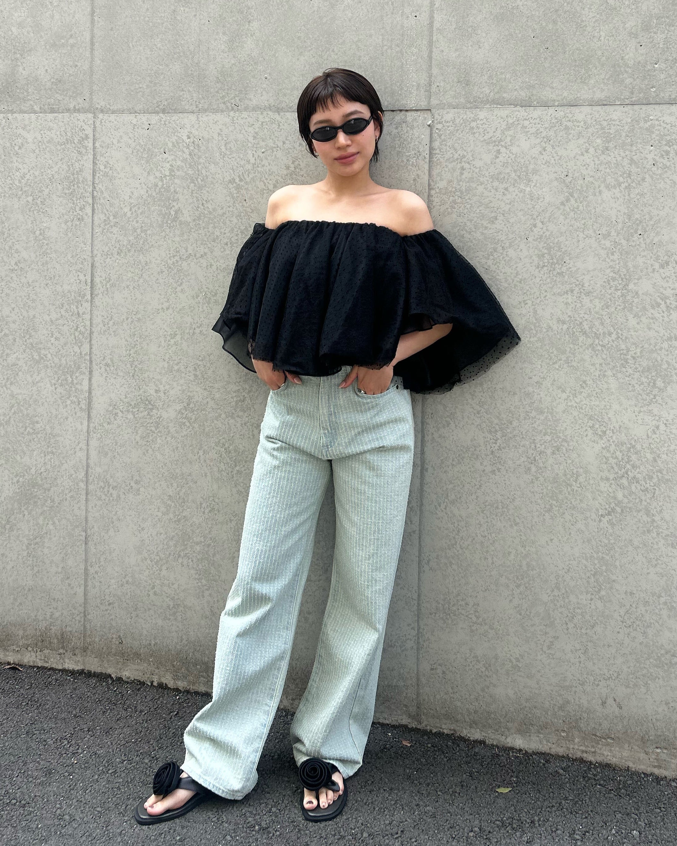 HOLLY DOT TOP/154cm/着用サイズF