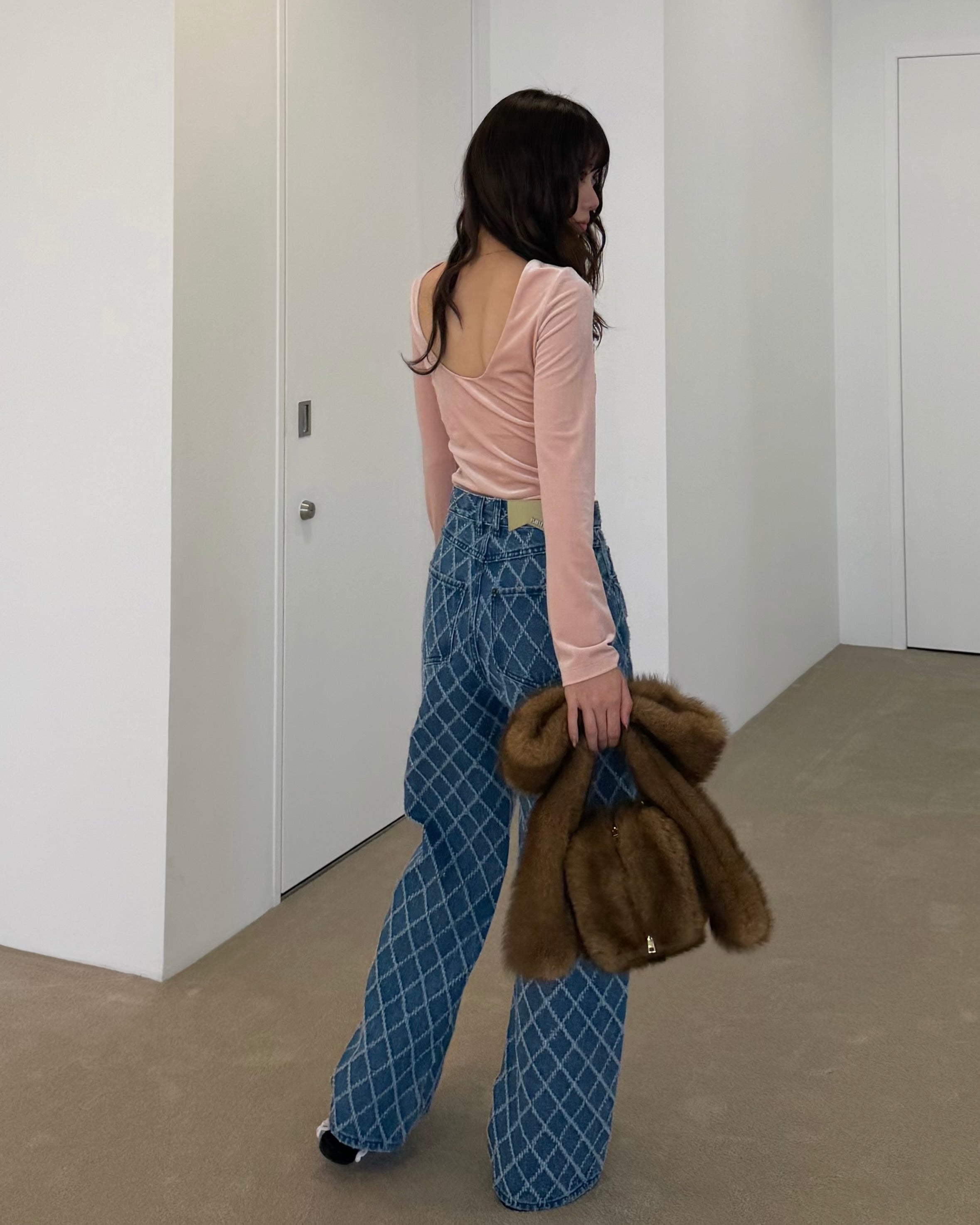 BIBIY. DIAMOND MOW DENIM/165cm/着用サイズM