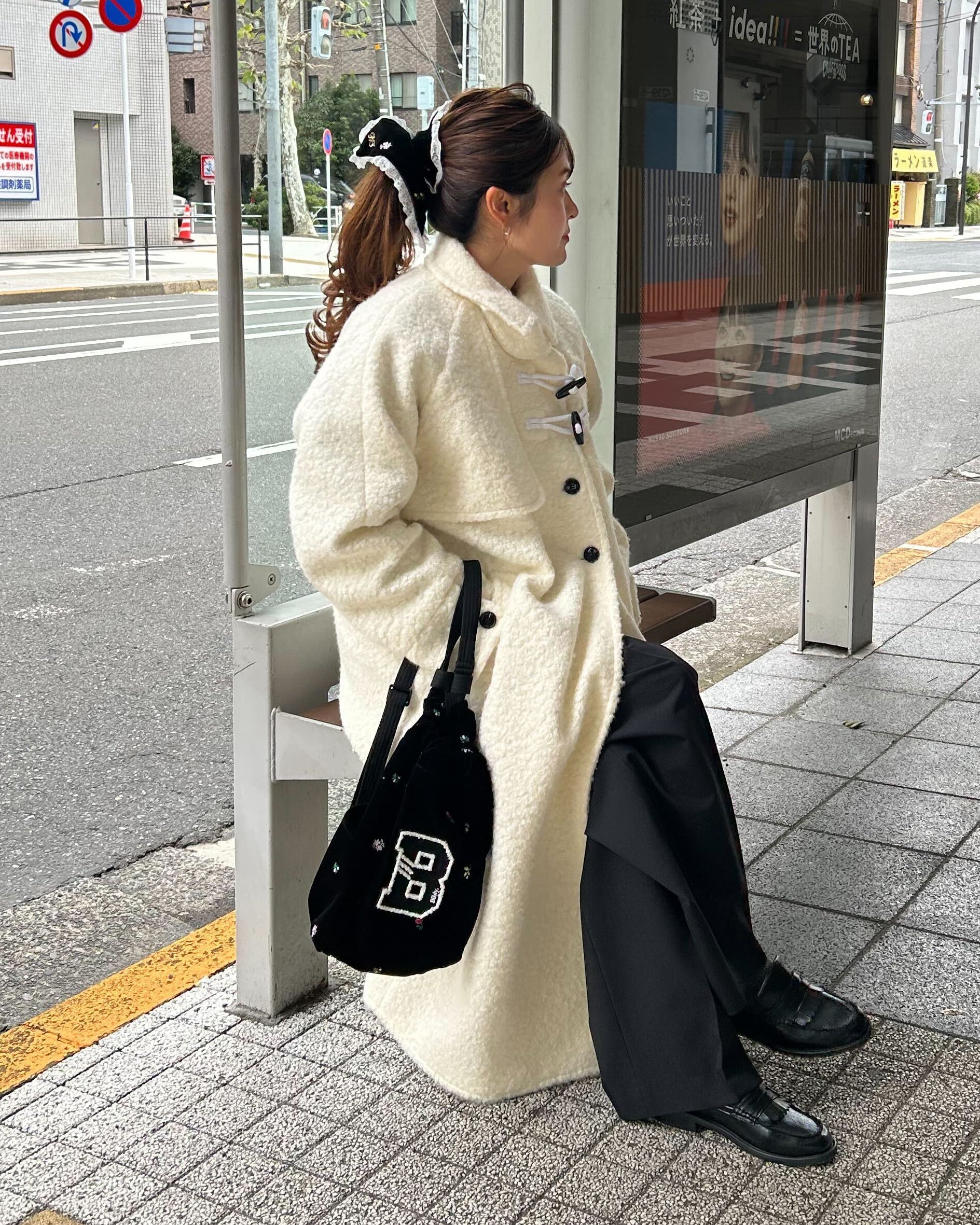MANON DUFFLE COAT/160cm/着用サイズF