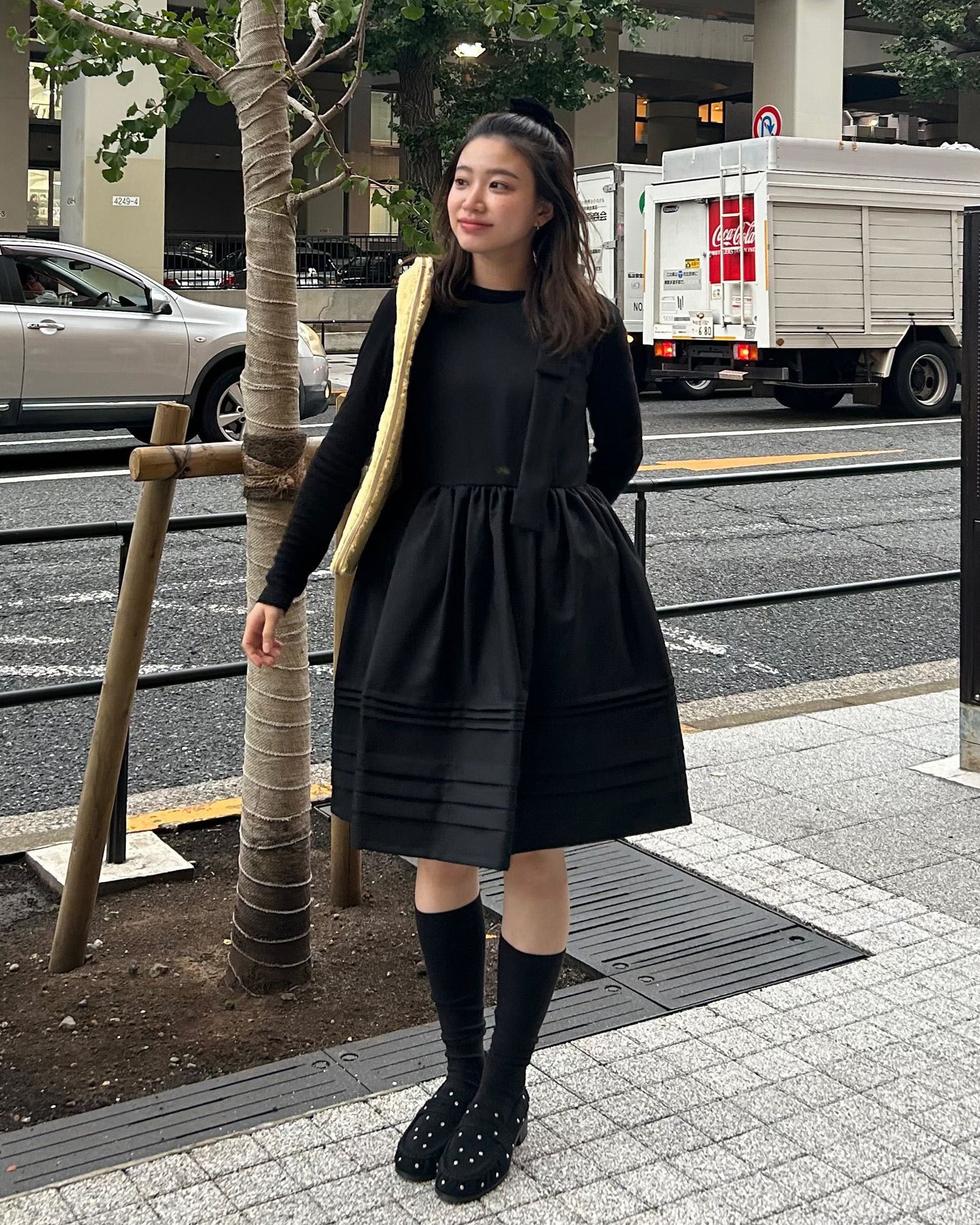 CAMERON RIBBON DRESS/154cm/着用サイズF