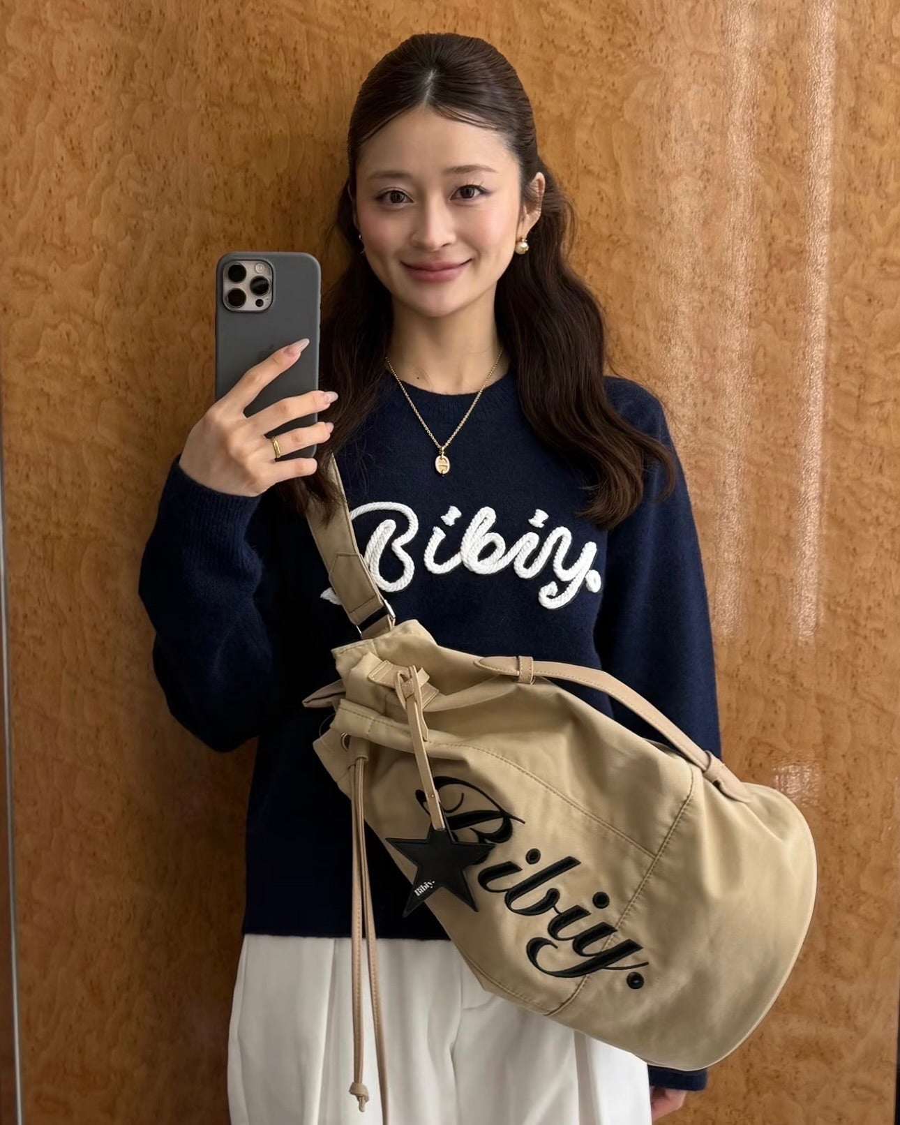 BIBIY. SCRIBBLE KNIT/158cm/着用サイズF