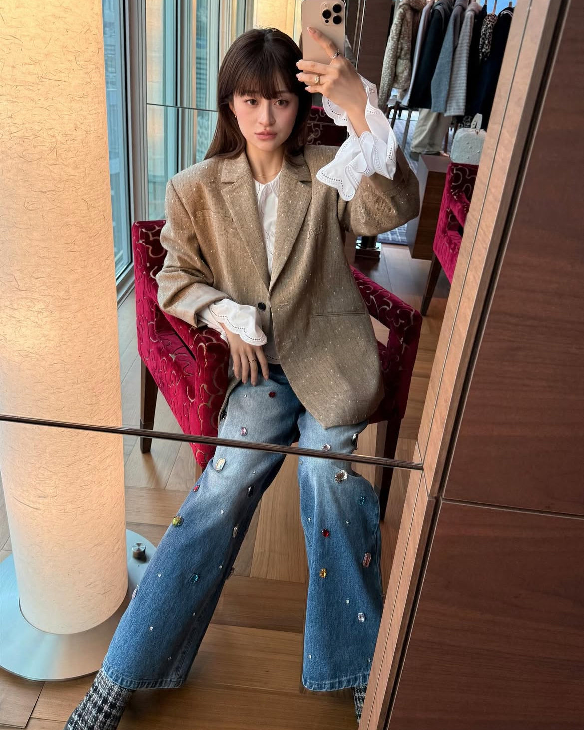 LISSY BIJOU DENIM/158cm/着用サイズM