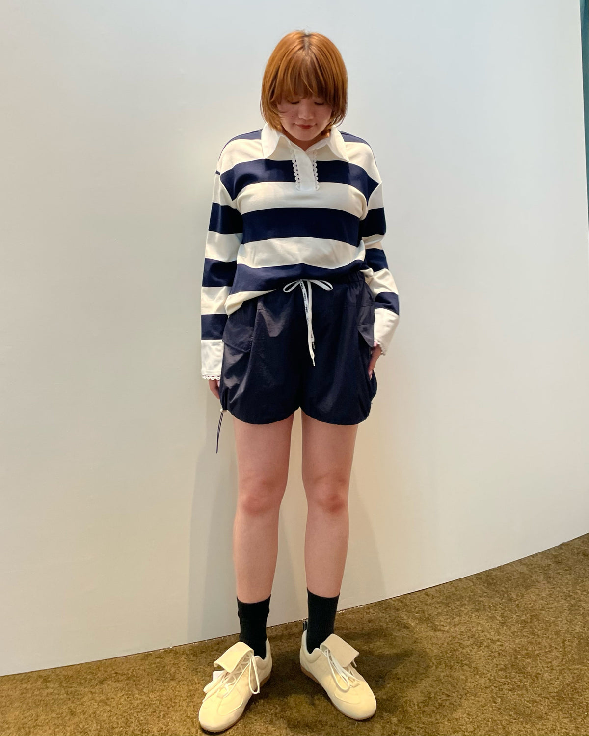 FRANCINE RUGBY TOP/166cm/着用サイズF｜Bibiy