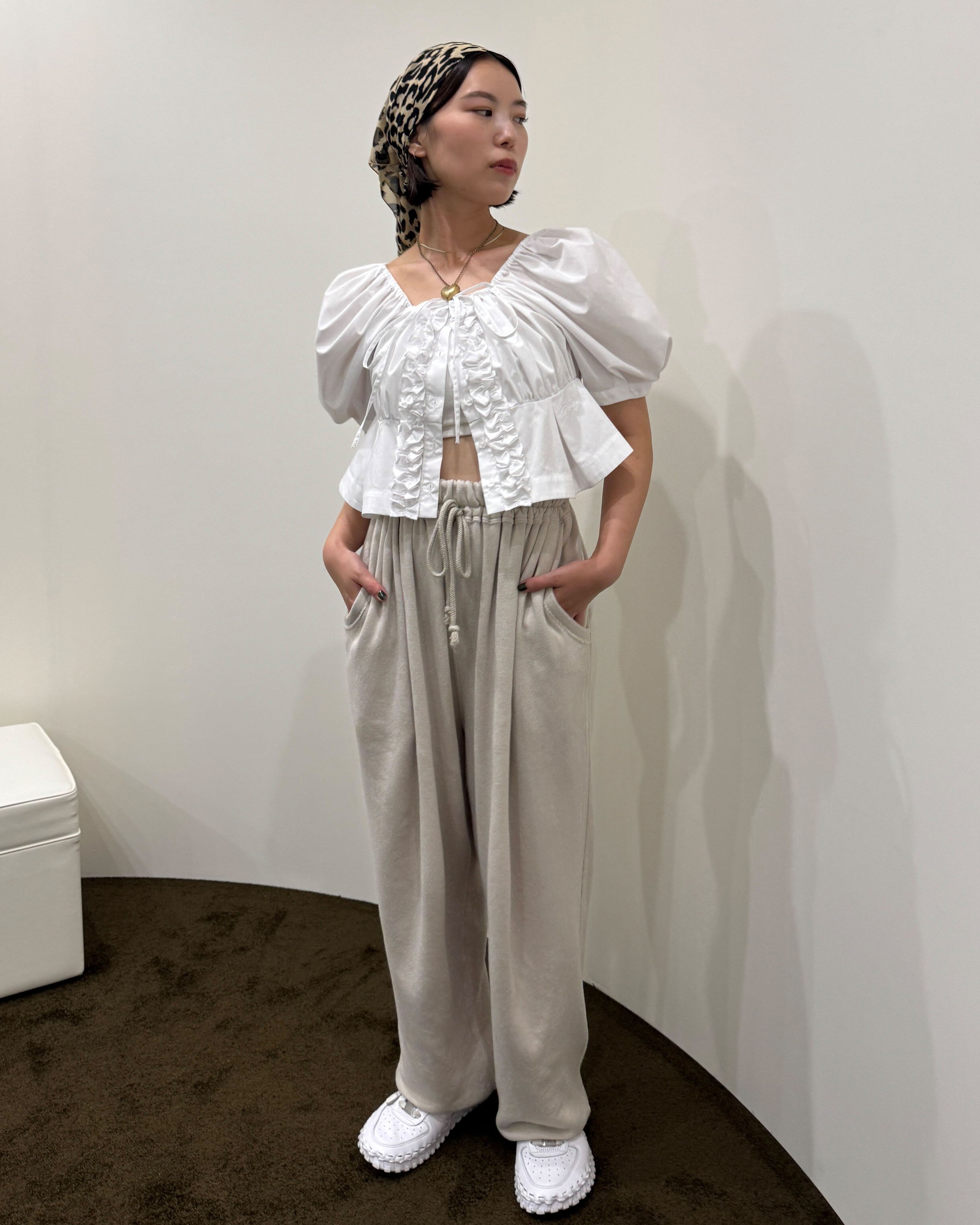 CYNTHIA CROPPED BLOUSE/155cm/着用サイズF