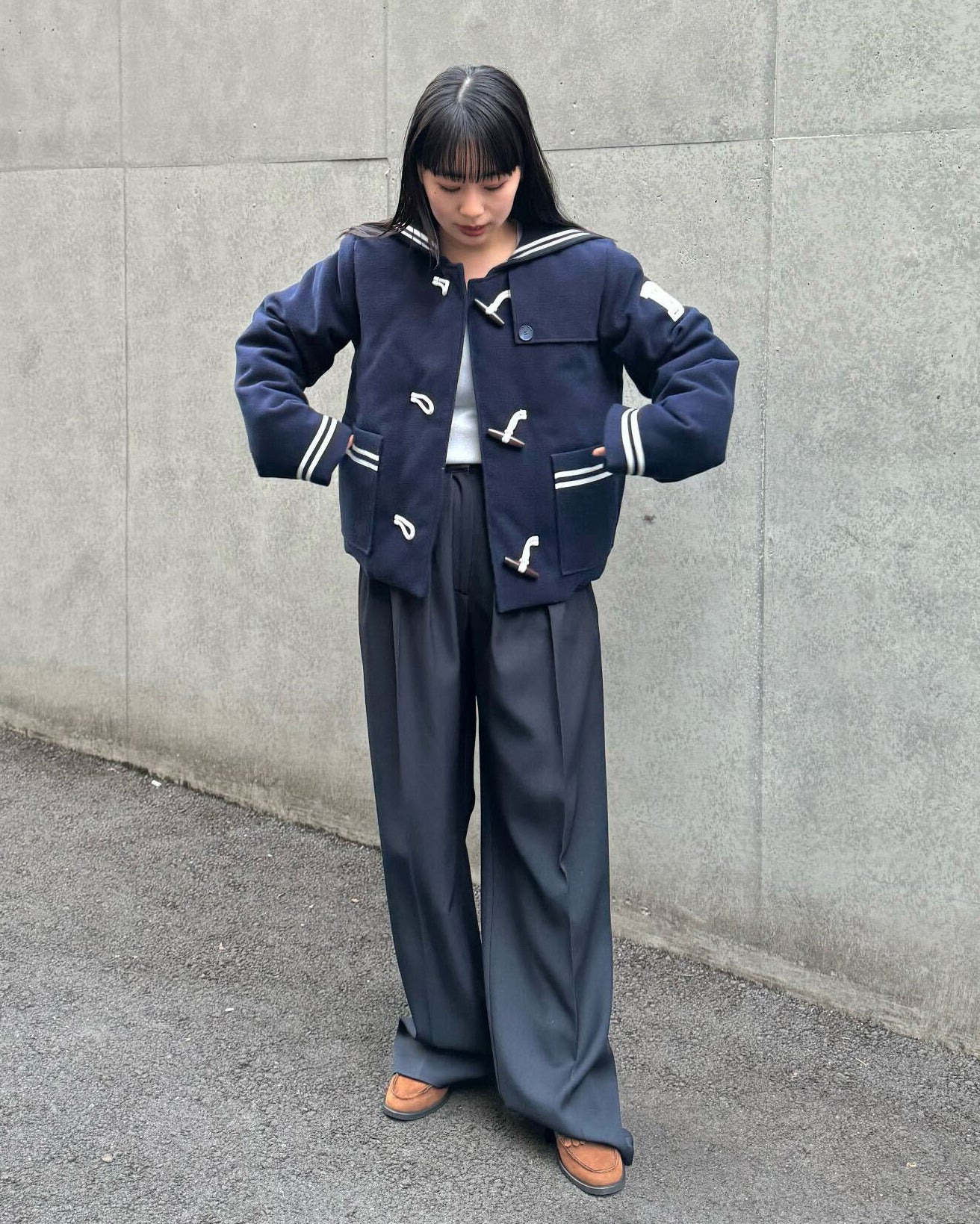 CHARLENE SAILOR JACKET/155cm/着用サイズF