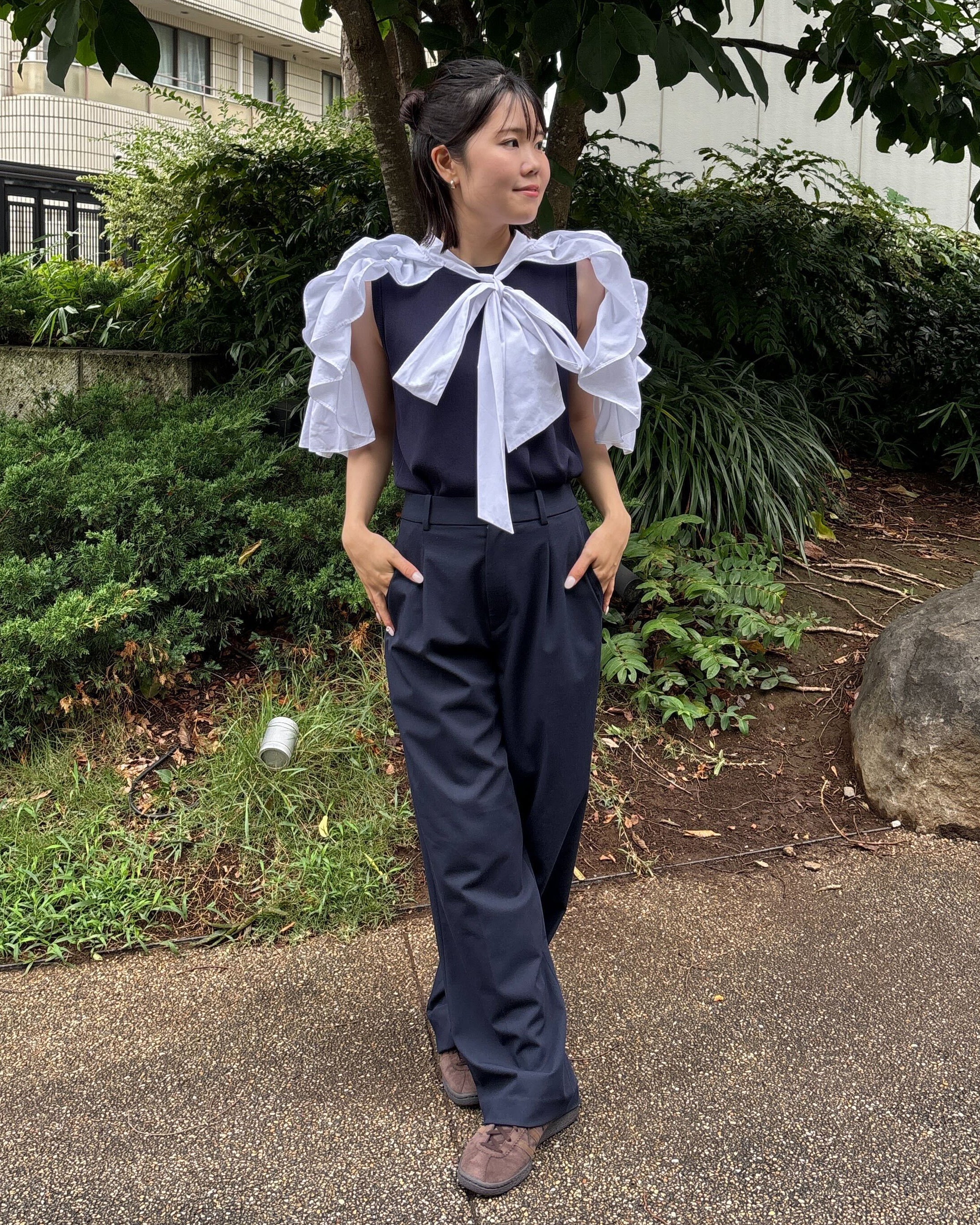 RUE FRILL KNIT/159cm/着用サイズF