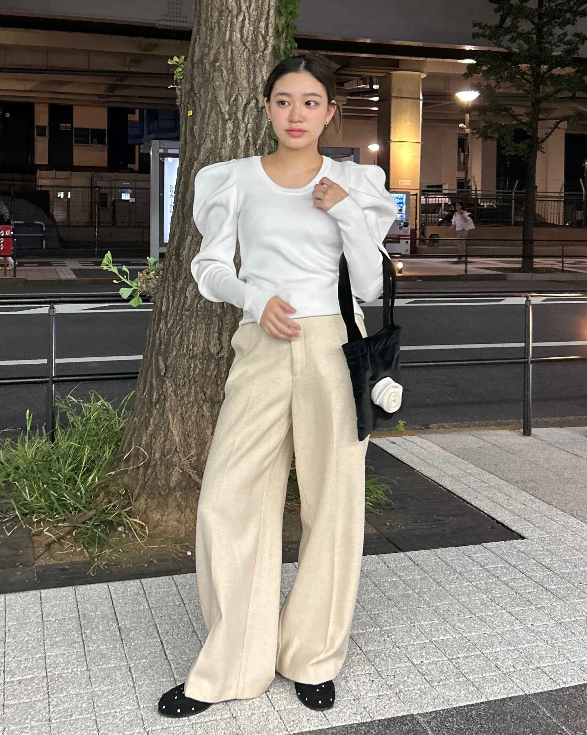 CAMELLIA WOOL PANTS/154cm/着用サイズS