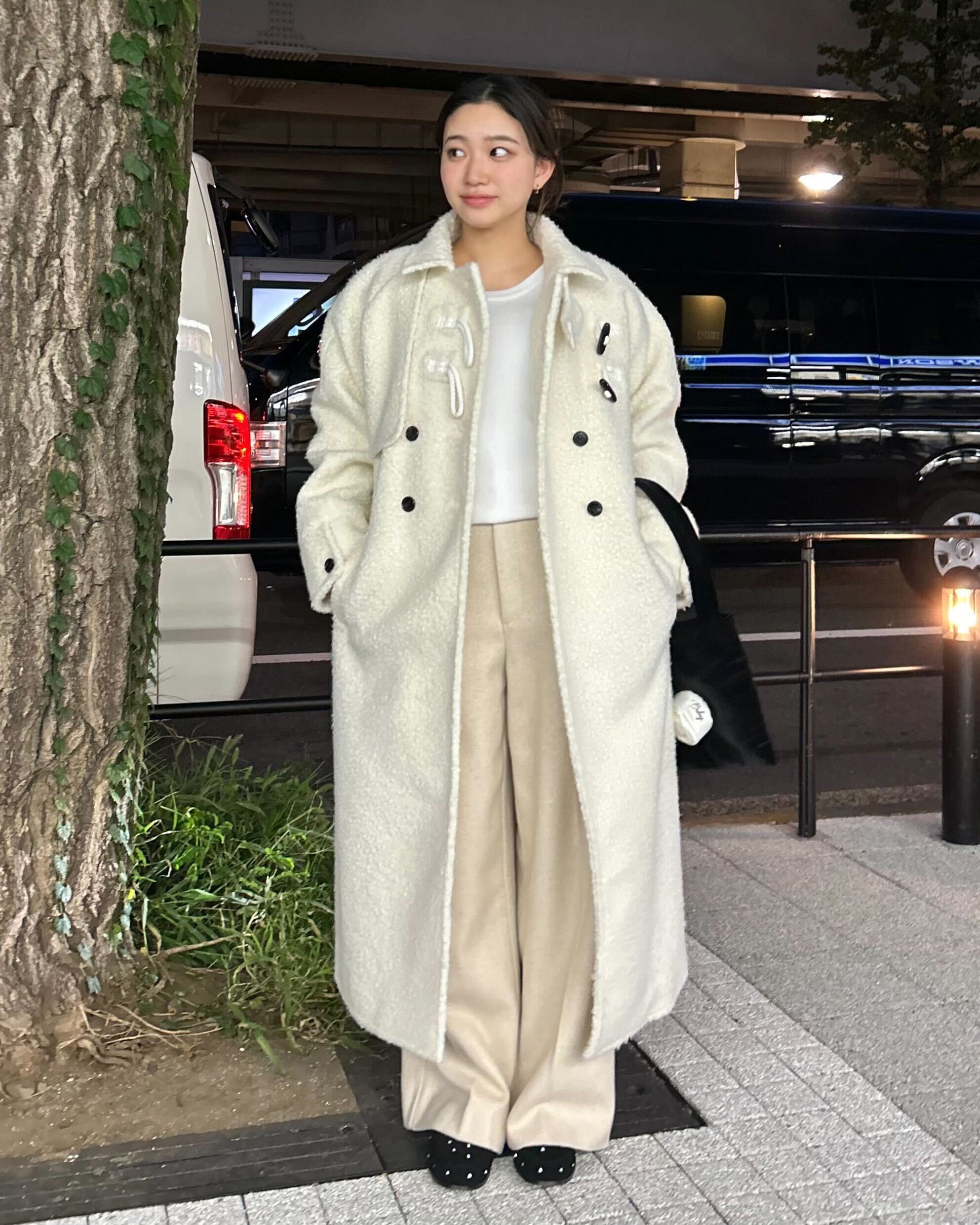 MANON DUFFLE COAT/154cm/着用サイズF