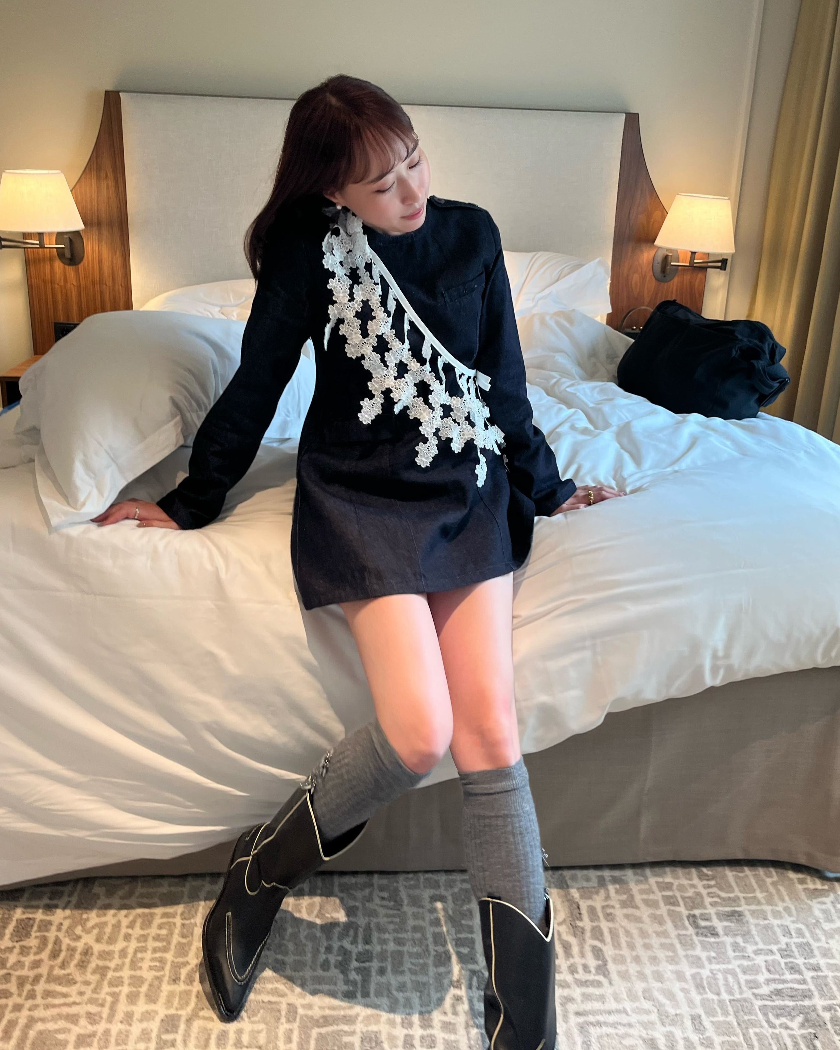 ROXY DENIM DRESS/167cm/着用サイズF