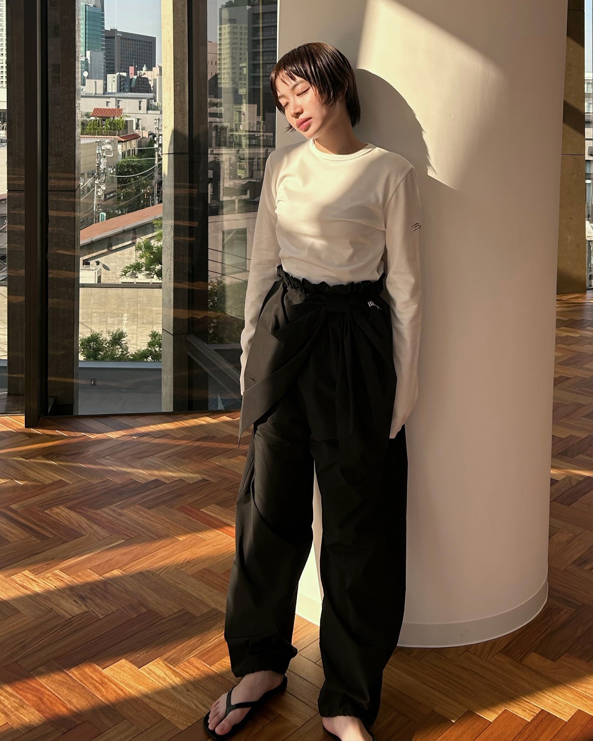 SUSU RIBBON PANTS/154cm/着用サイズF