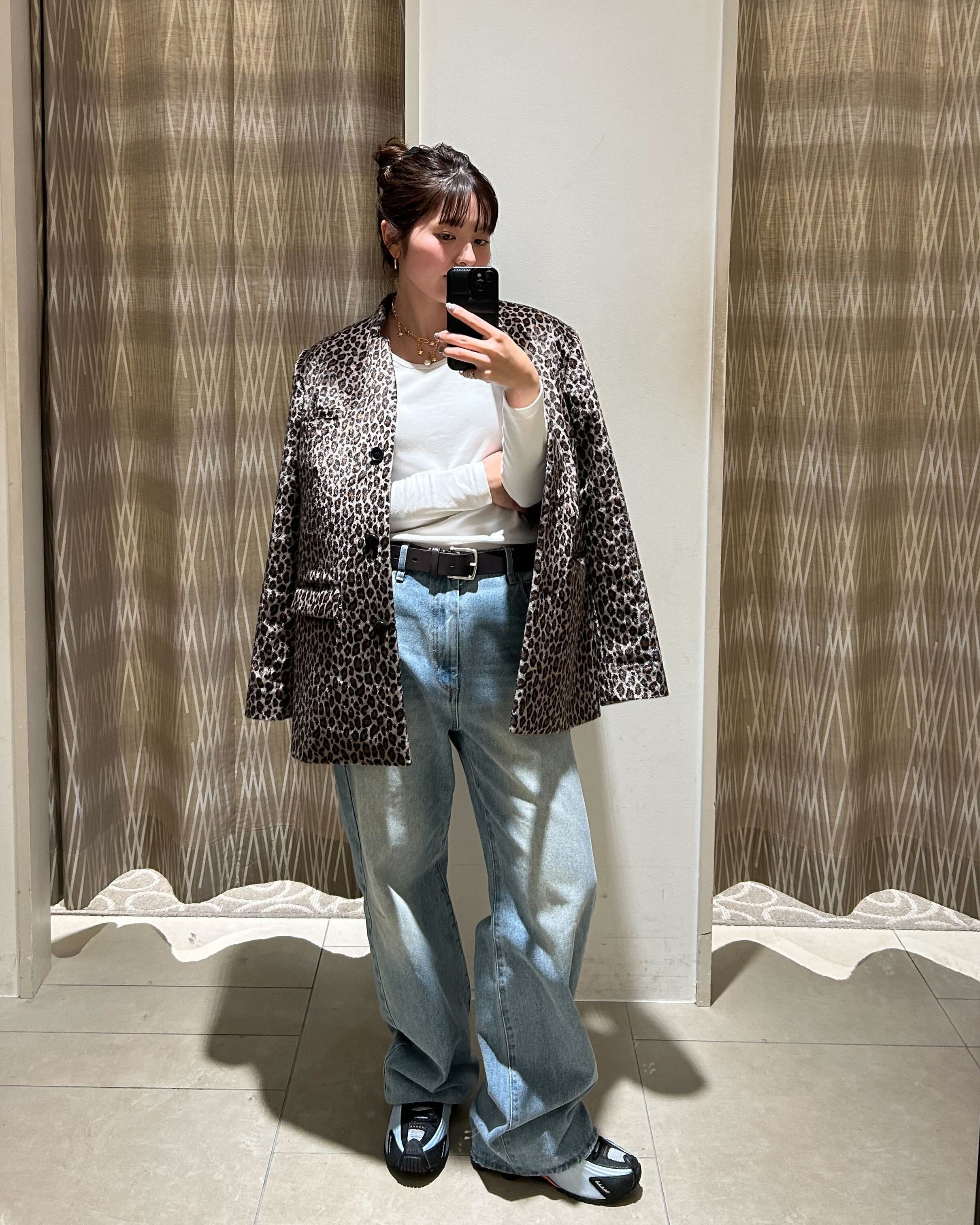 BIBIY. CLUB LEOPARD JACKET/160cm/着用サイズF