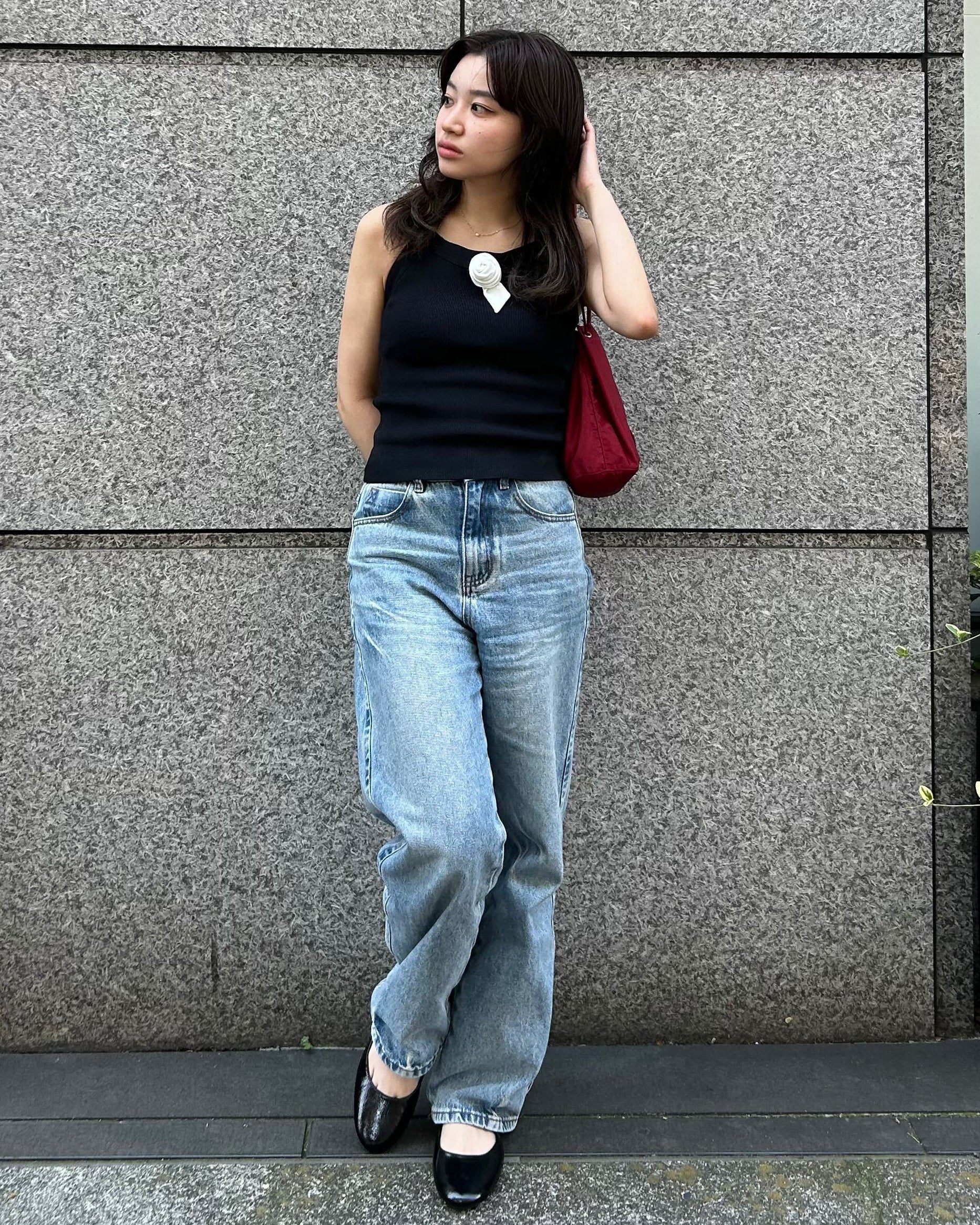 Rosette Tank Top/154cm/착용 크기 f