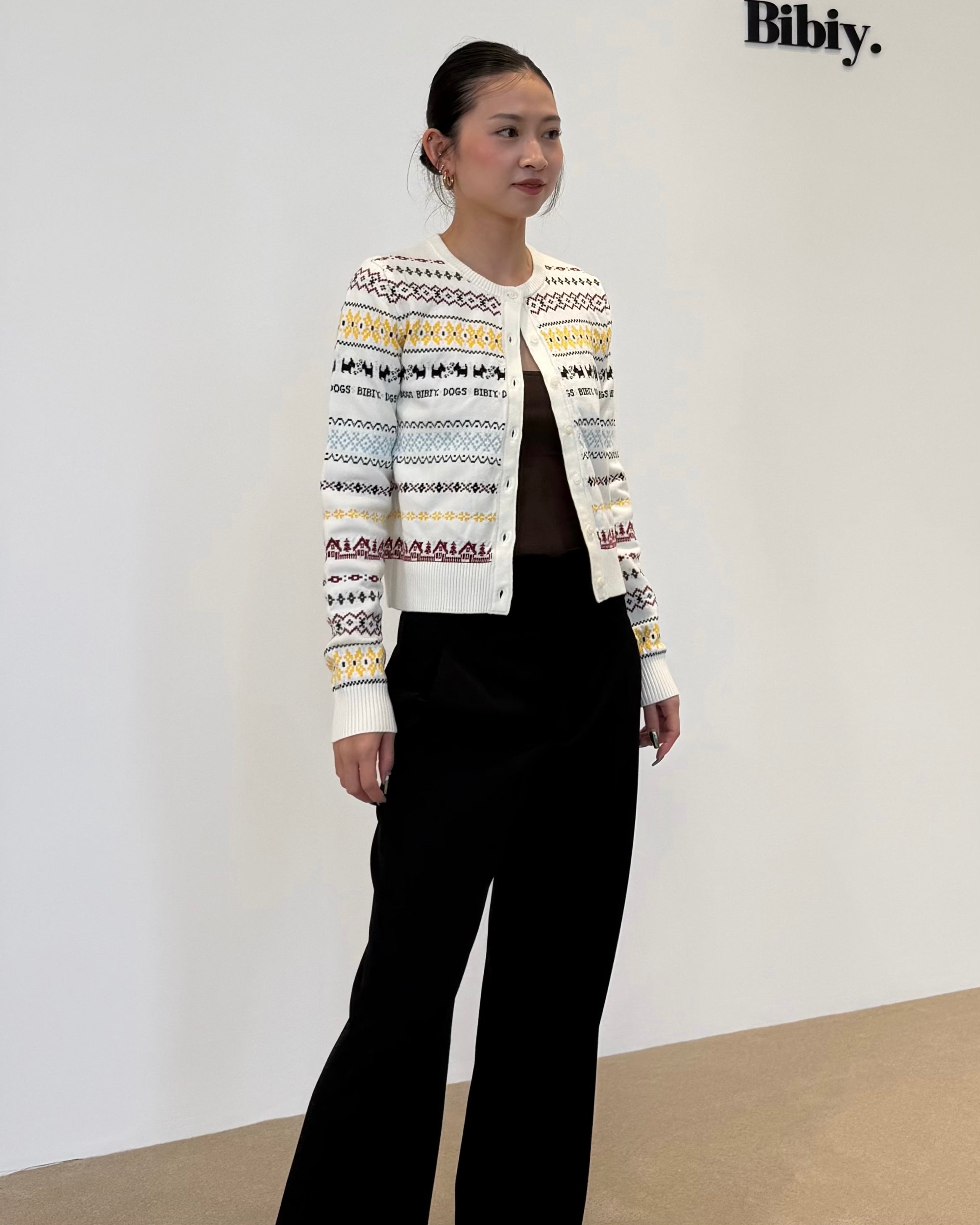 BIBIY. PAW CARDIGAN/164cm/着用サイズF