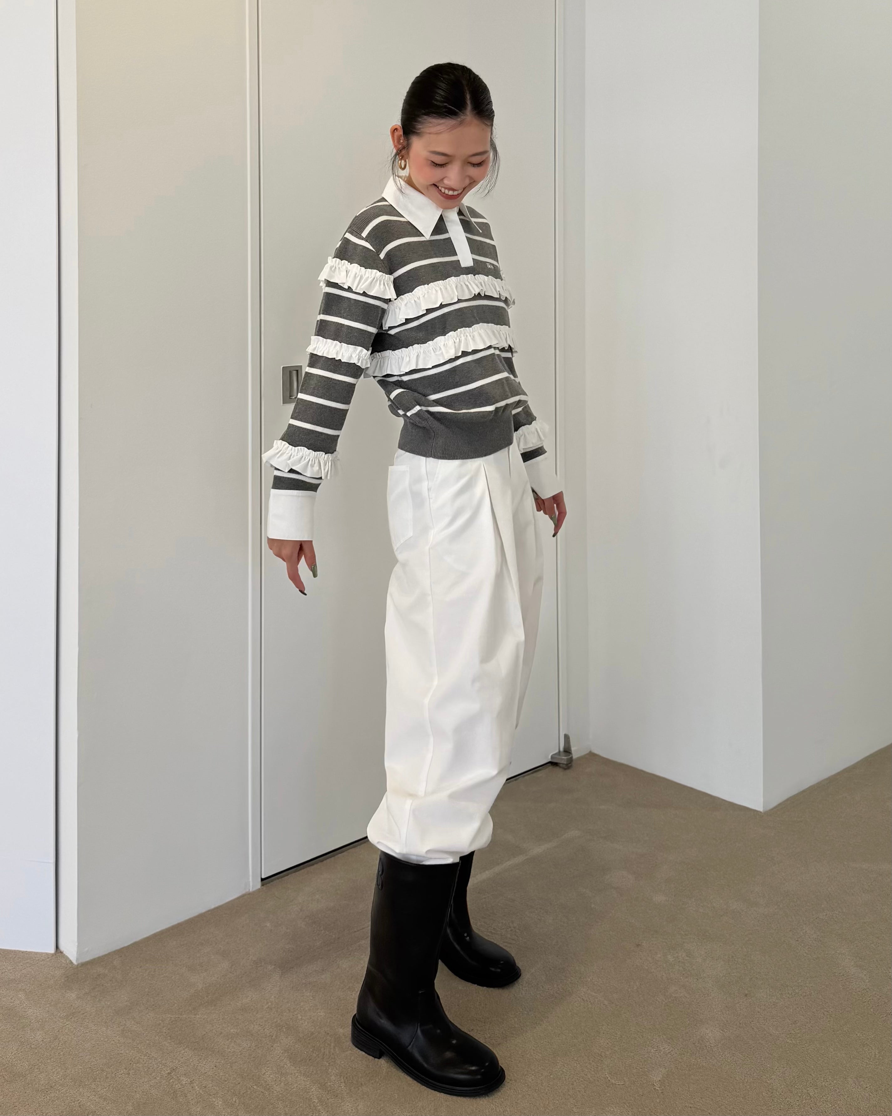 JAMIE FRILL KNIT/164cm/着用サイズF