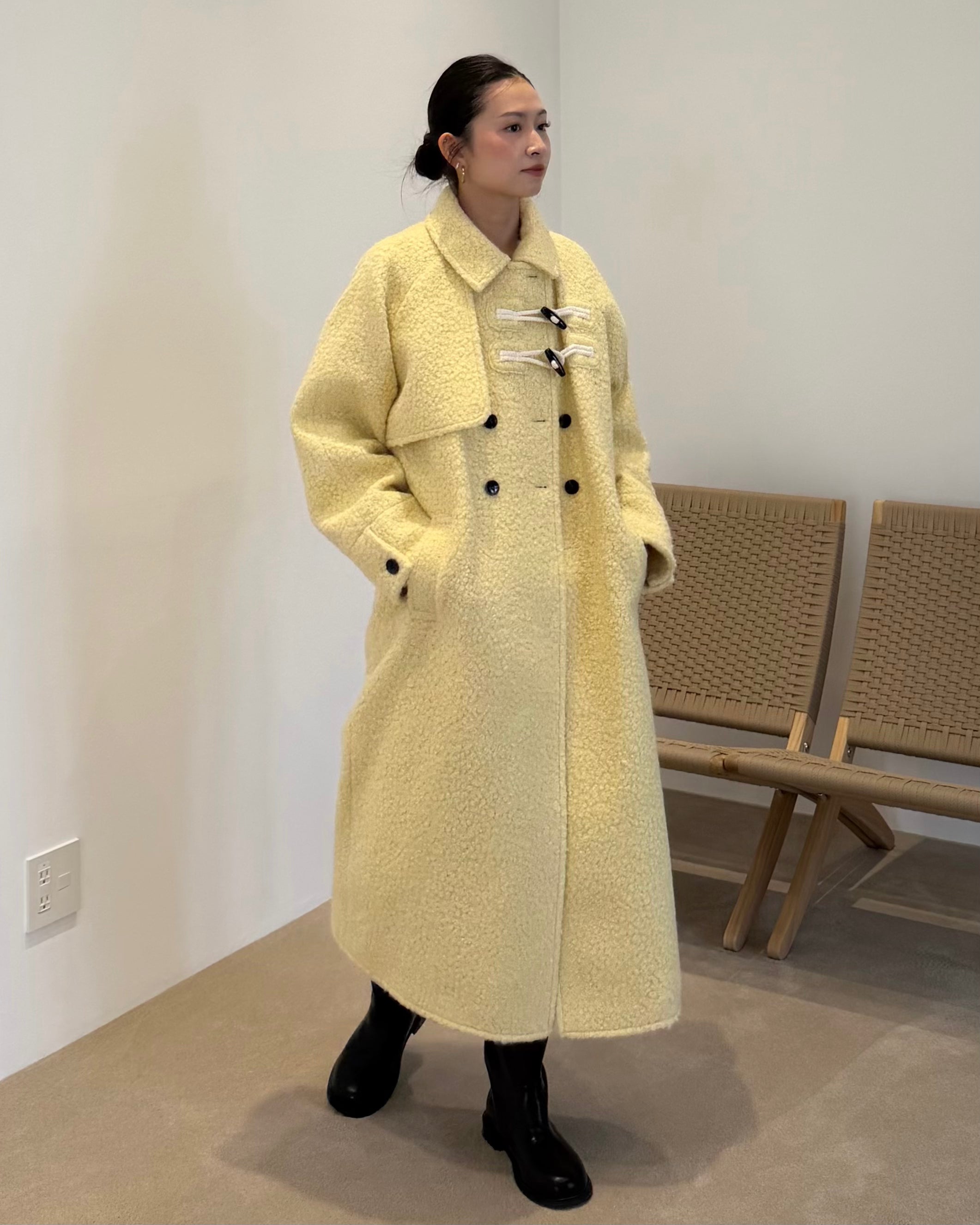 MANON DUFFLE COAT/164cm/着用サイズF