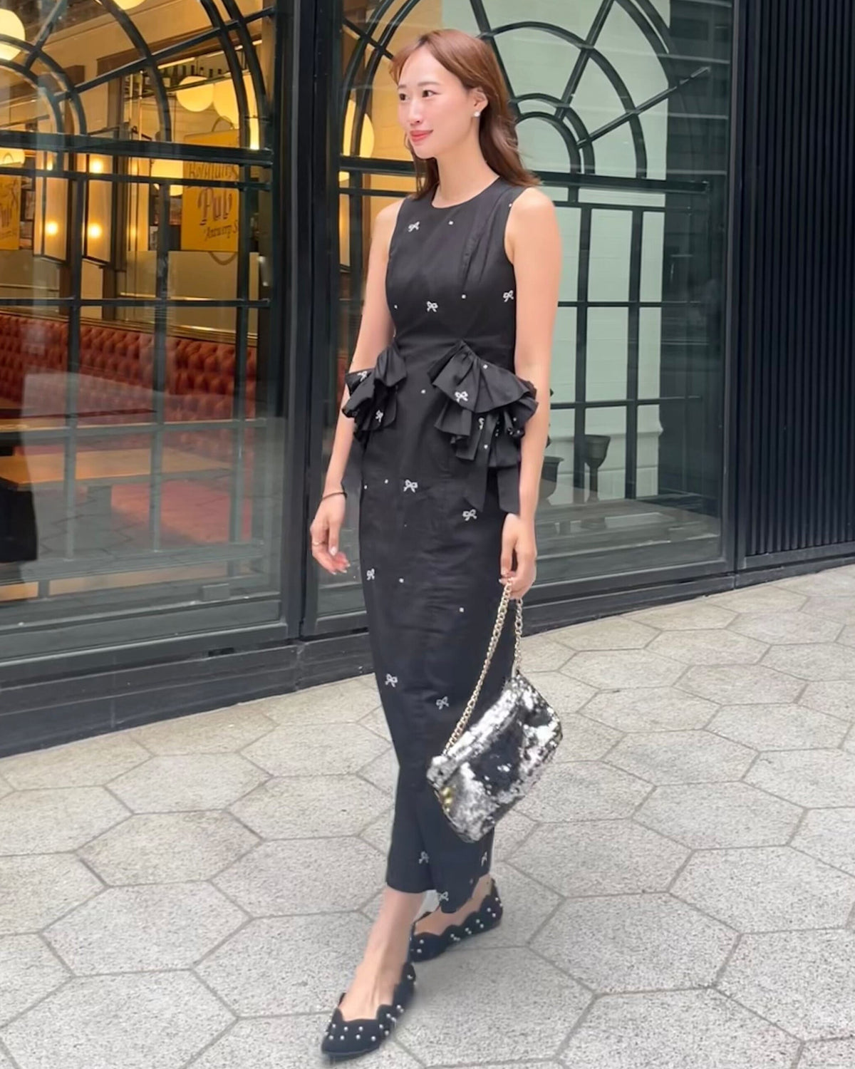 ELODIE FRILL DRESS/167cm/着用サイズF｜Bibiy