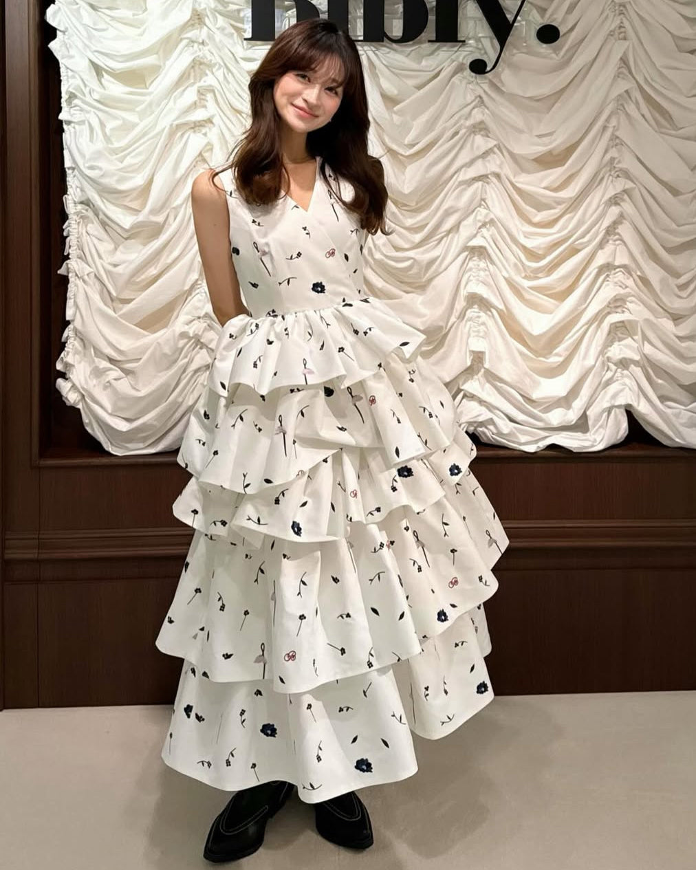 B. BLOOMY DRESS/158cm/着用サイズF