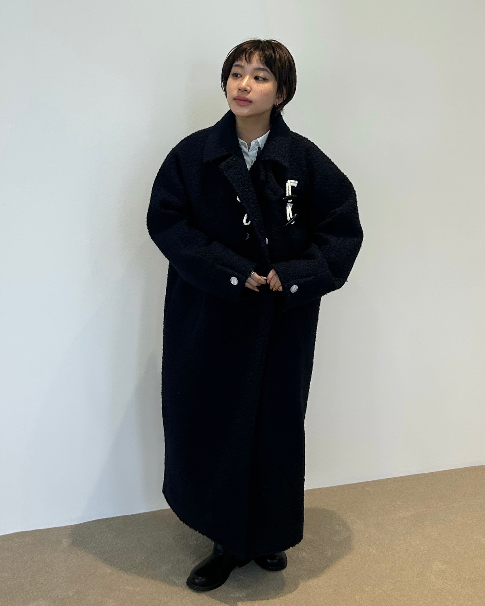 MANON DUFFLE COAT/154cm/着用サイズF