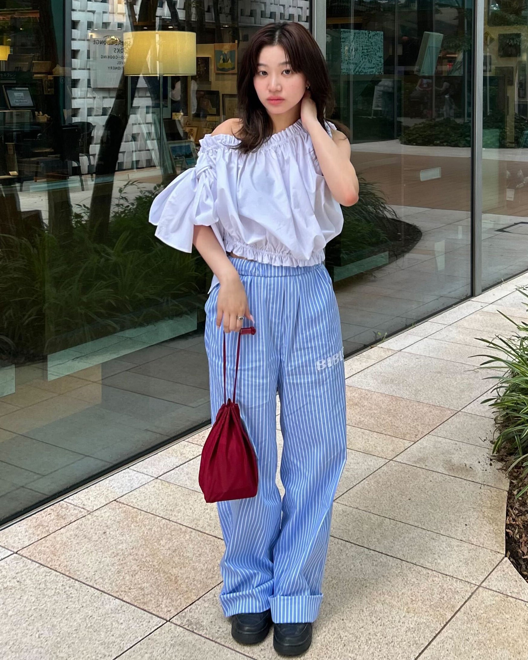 BIBIY. MADE | NUNA RIBBON TOP WHITE｜Bibiy.