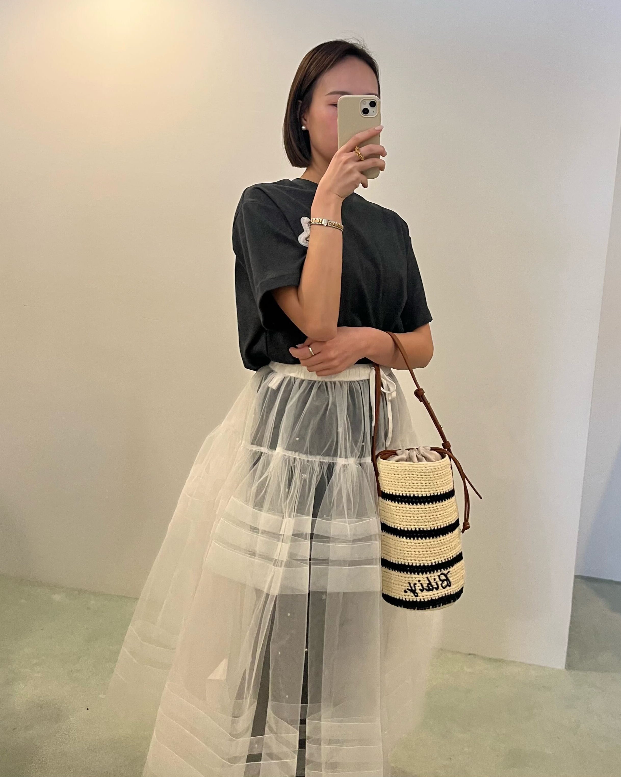 HARRIET TULLE SKIRT/167cm/着用サイズF