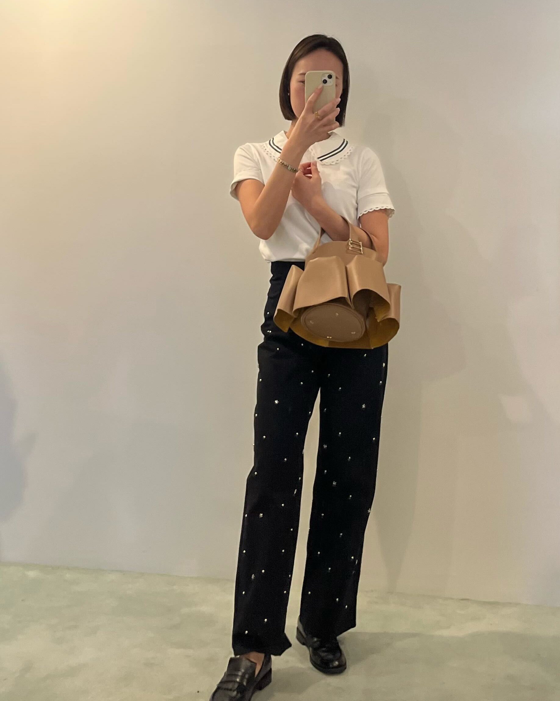 bibiy. ビビィ POSEY COLLAR TOP BIBIY. MADE | POSEY COLLAR TOP WHITE｜Bibiy.
