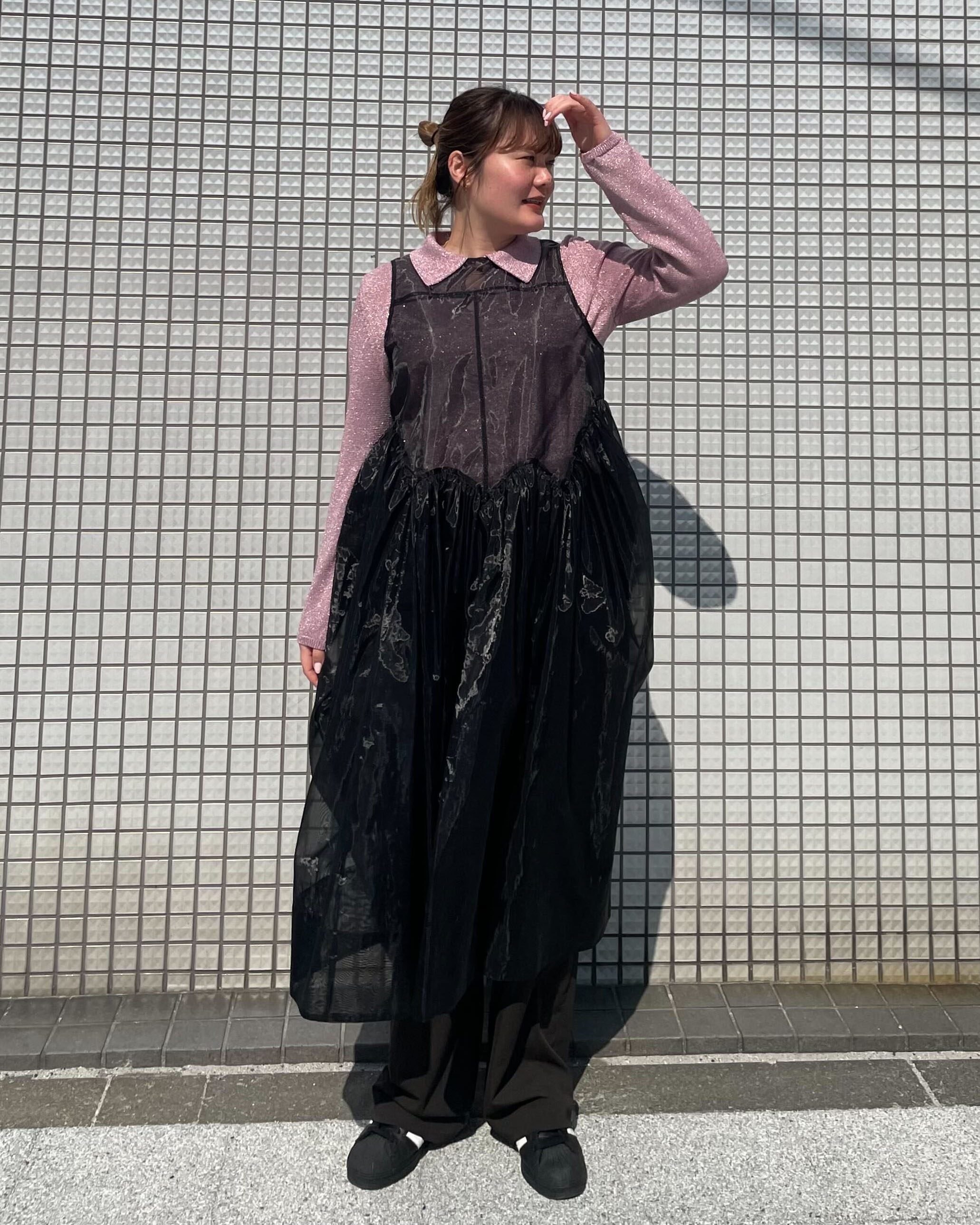 BIANCA SHEER DRESS/166cm/着用サイズF