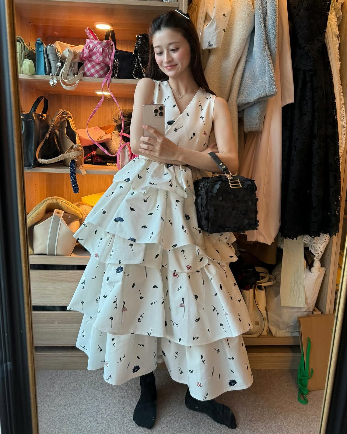 B. BLOOMY DRESS/158cm/着用サイズF