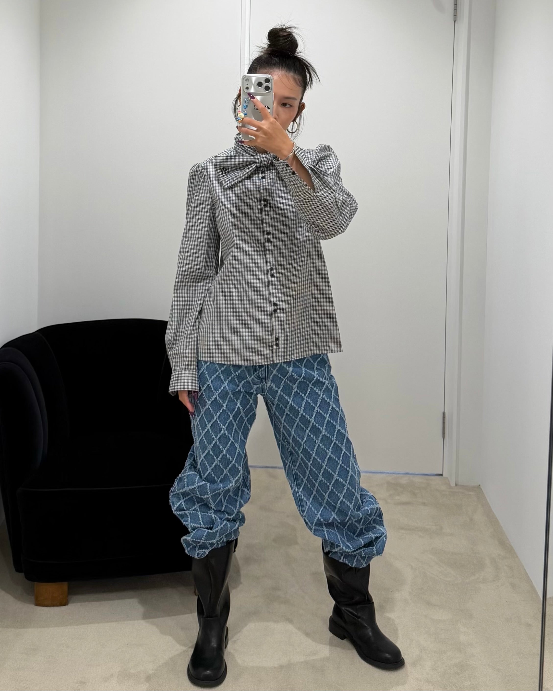BIBIY. DIAMOND MOW DENIM/164cm/着用サイズM