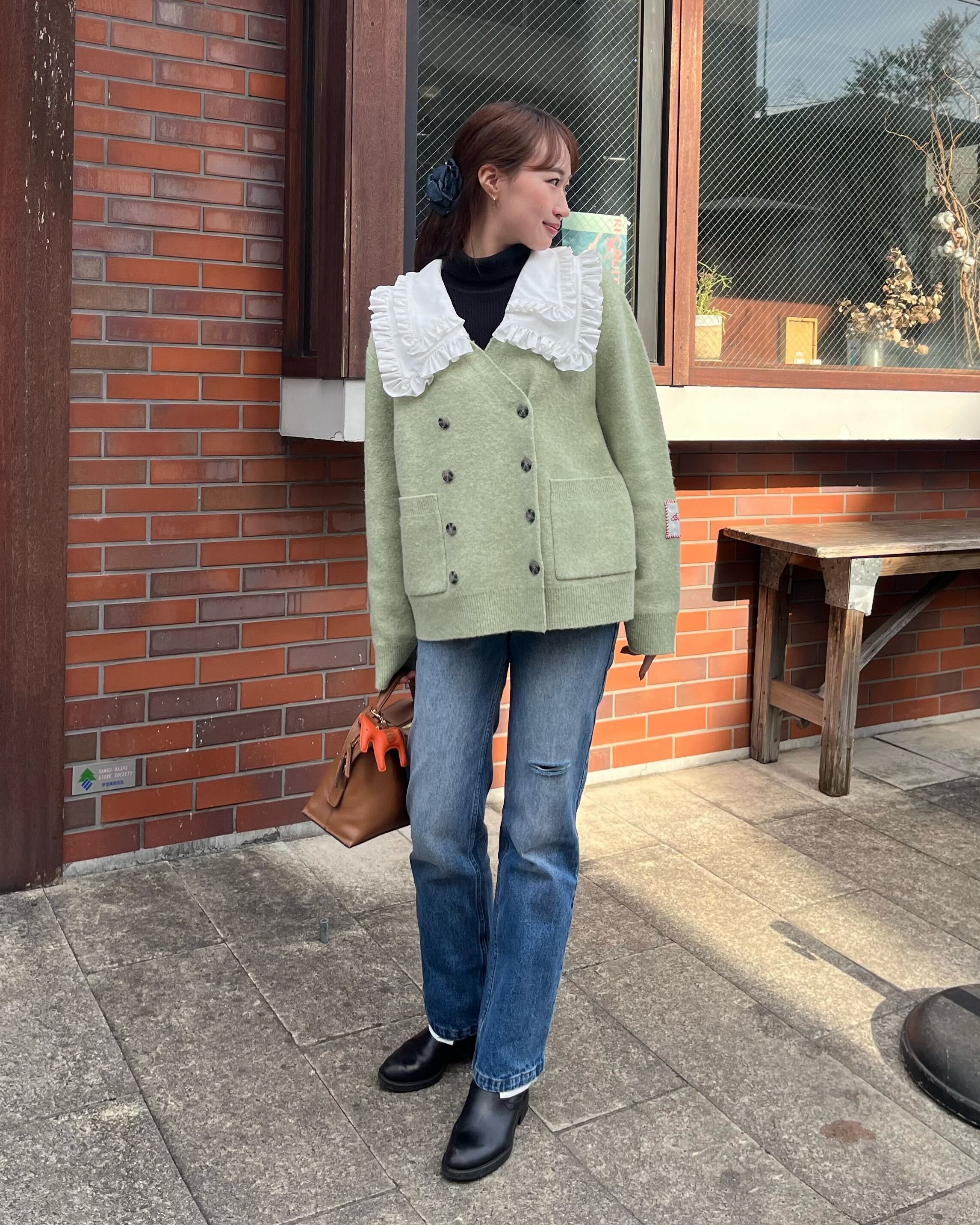 BIBIY. DAMAGE DENIM/167cm/着用サイズS