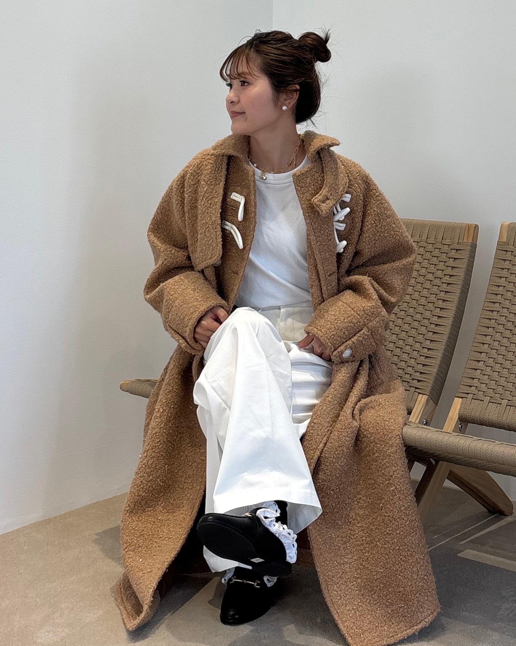 MANON DUFFLE COAT/160cm/着用サイズF