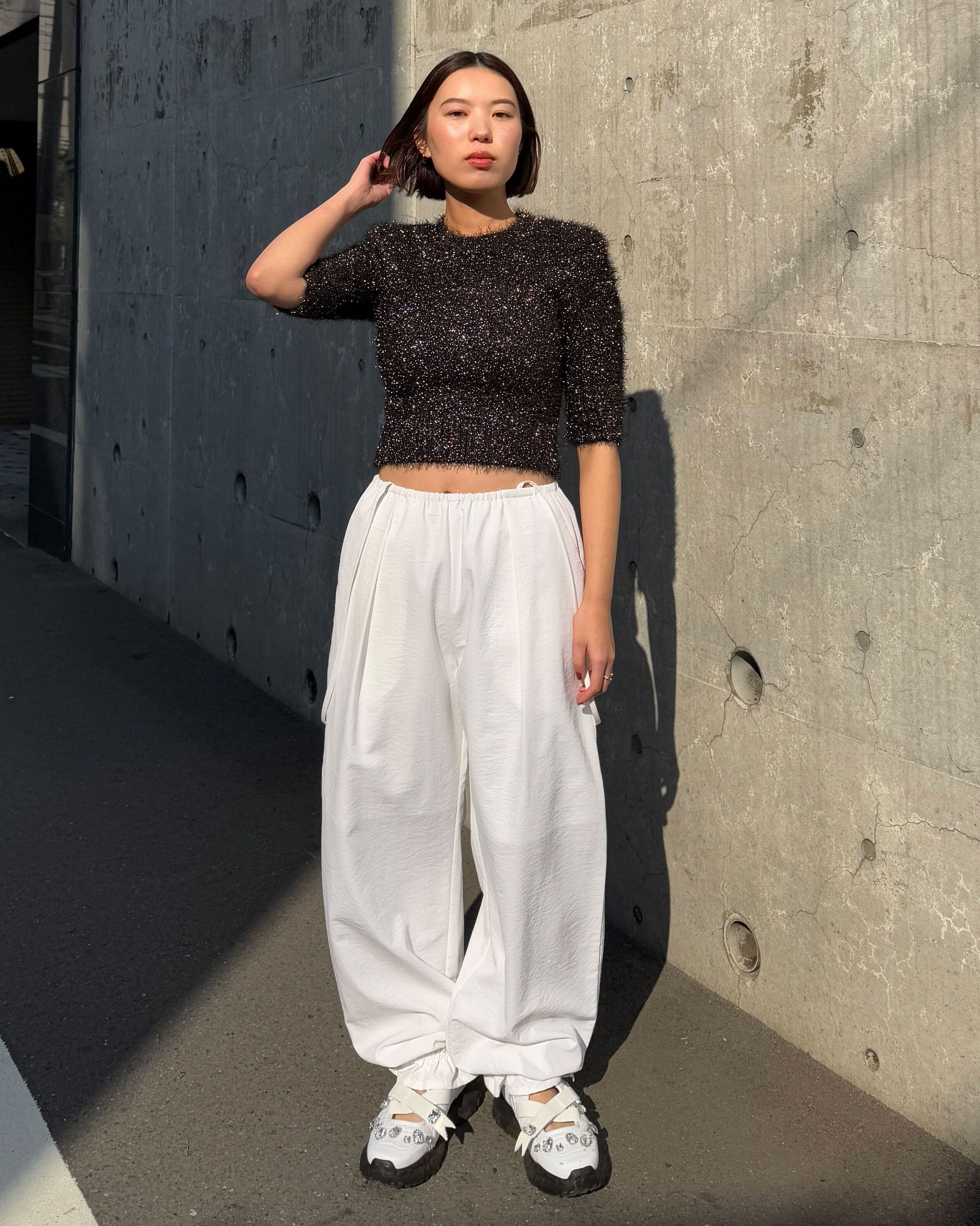 MEGAN LAME KNIT/155cm/着用サイズF