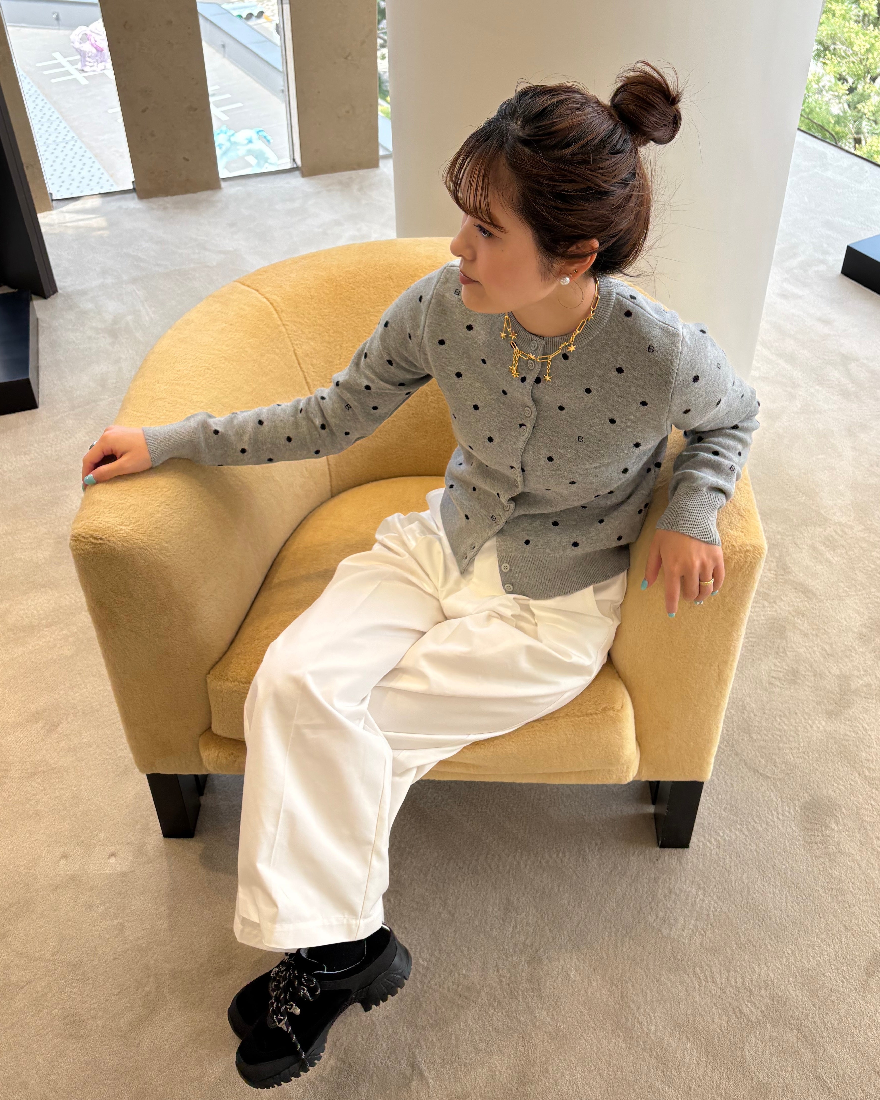 BETTY DOT CARDIGAN/160cm/着用サイズF