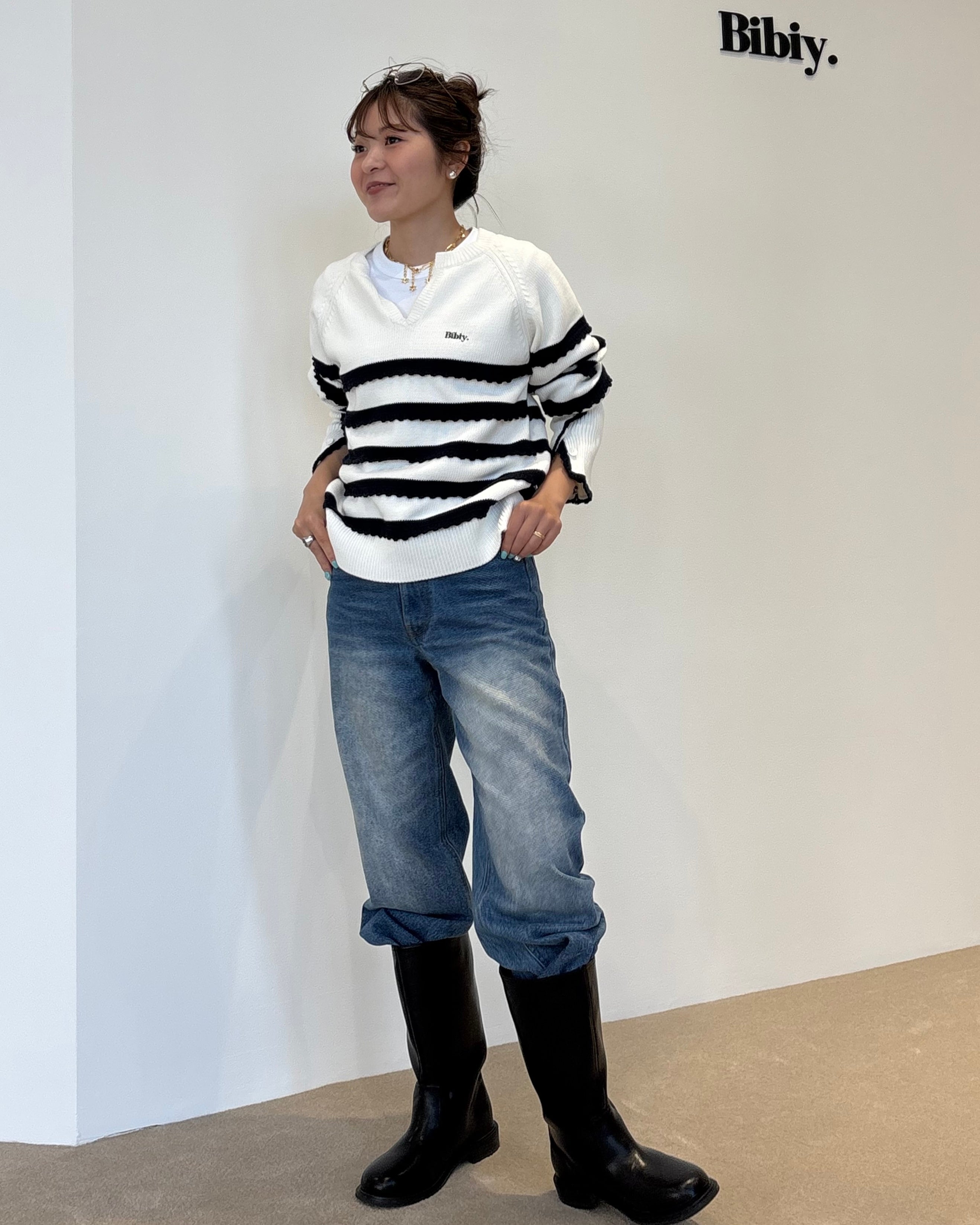 VIENNA RUFFLE KNIT/160cm/着用サイズF