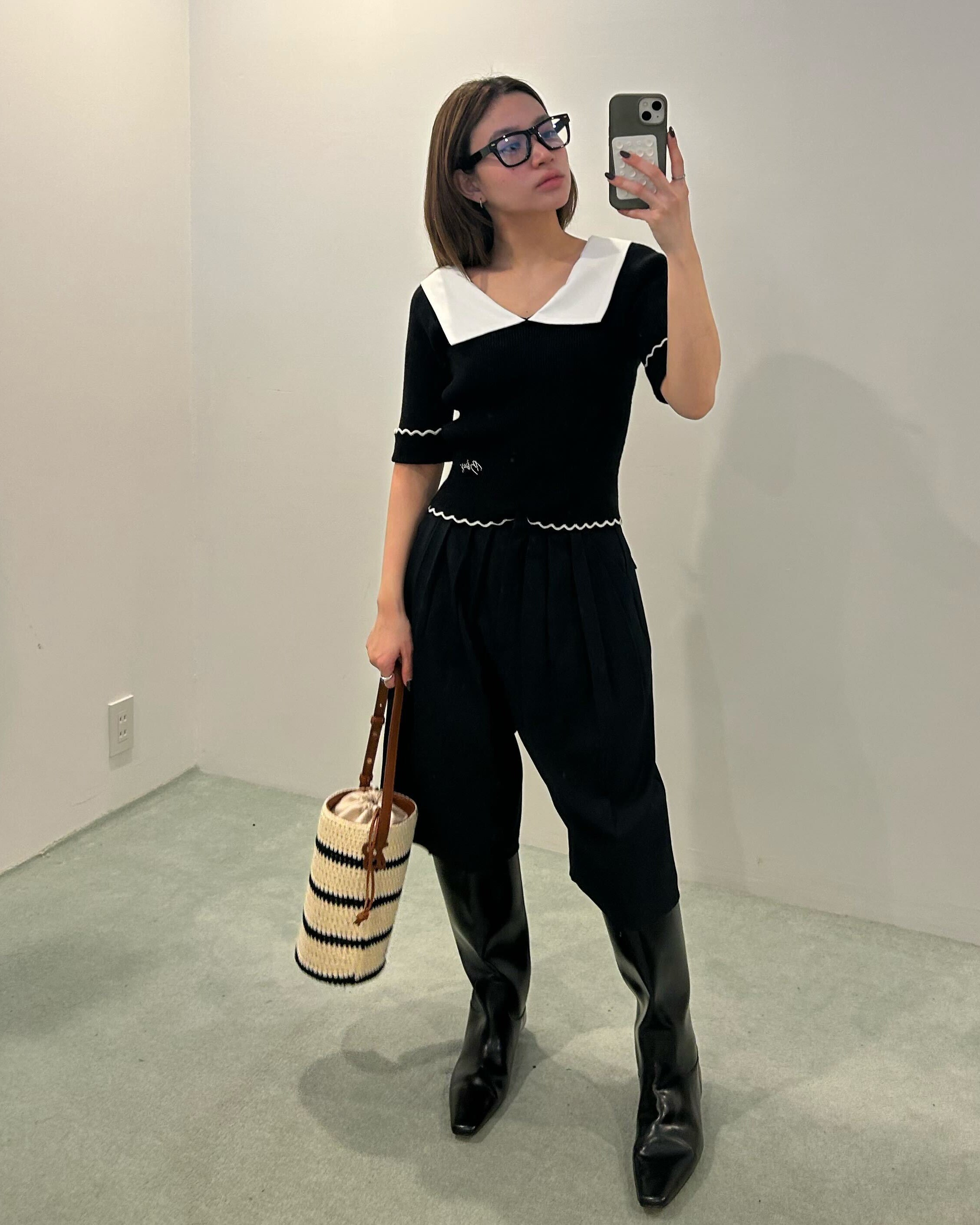 ANNABELLE KNIT TOP/154cm/着用サイズF