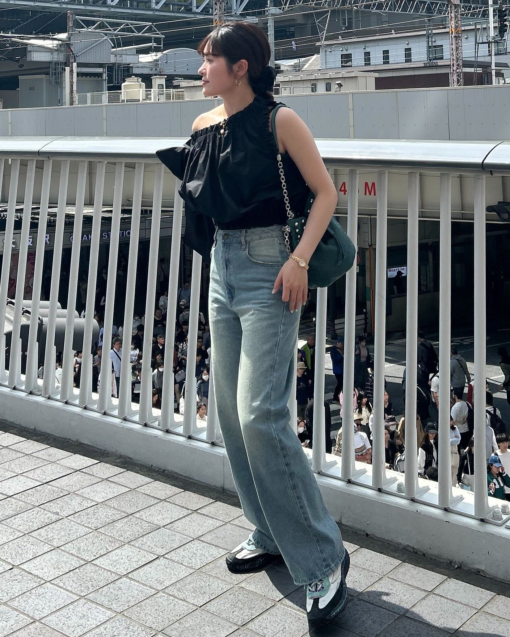 BIBIY. FADED DENIM/160cm/着用サイズS