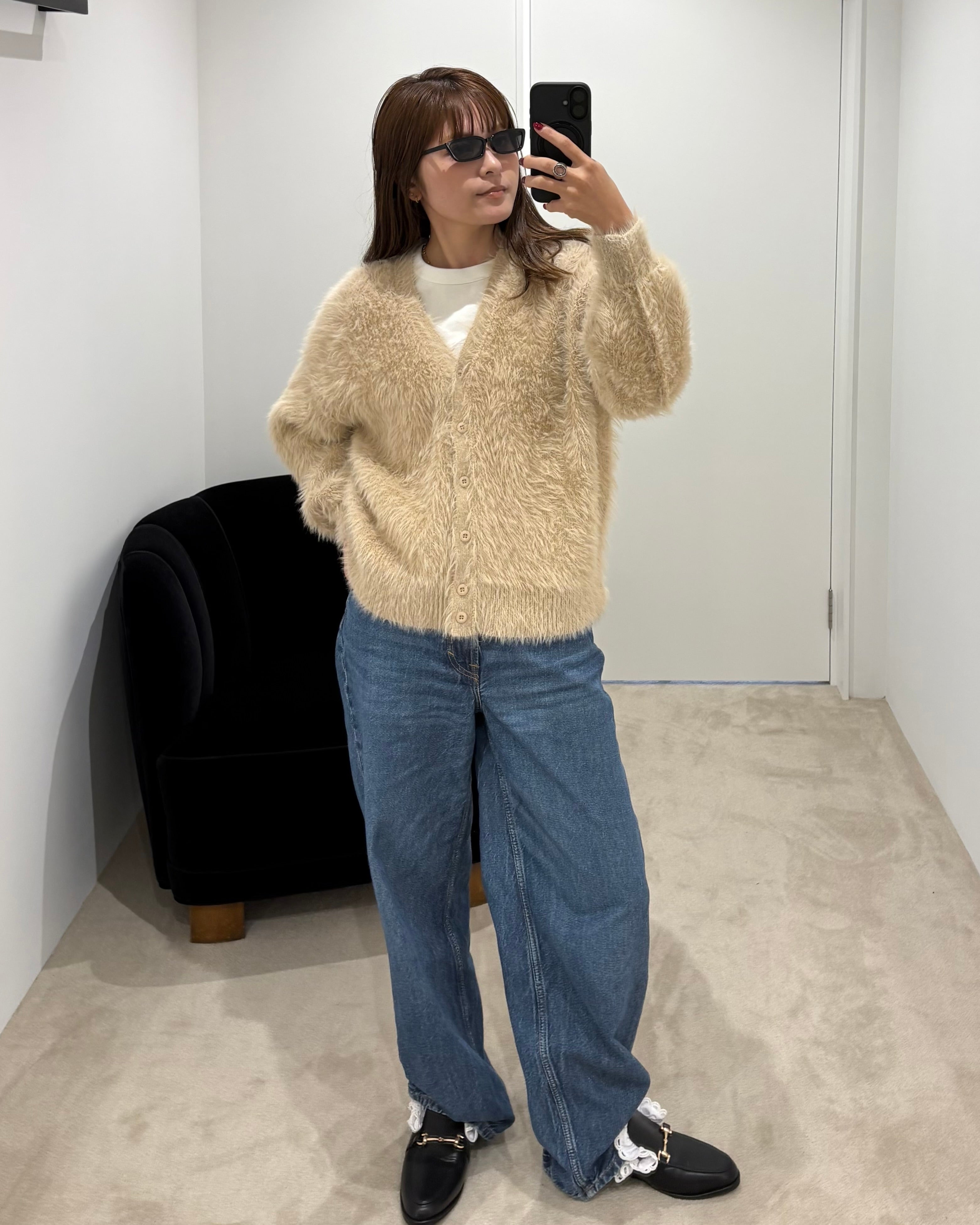 HALO SHAGGY CARDIGAN/160cm/着用サイズF