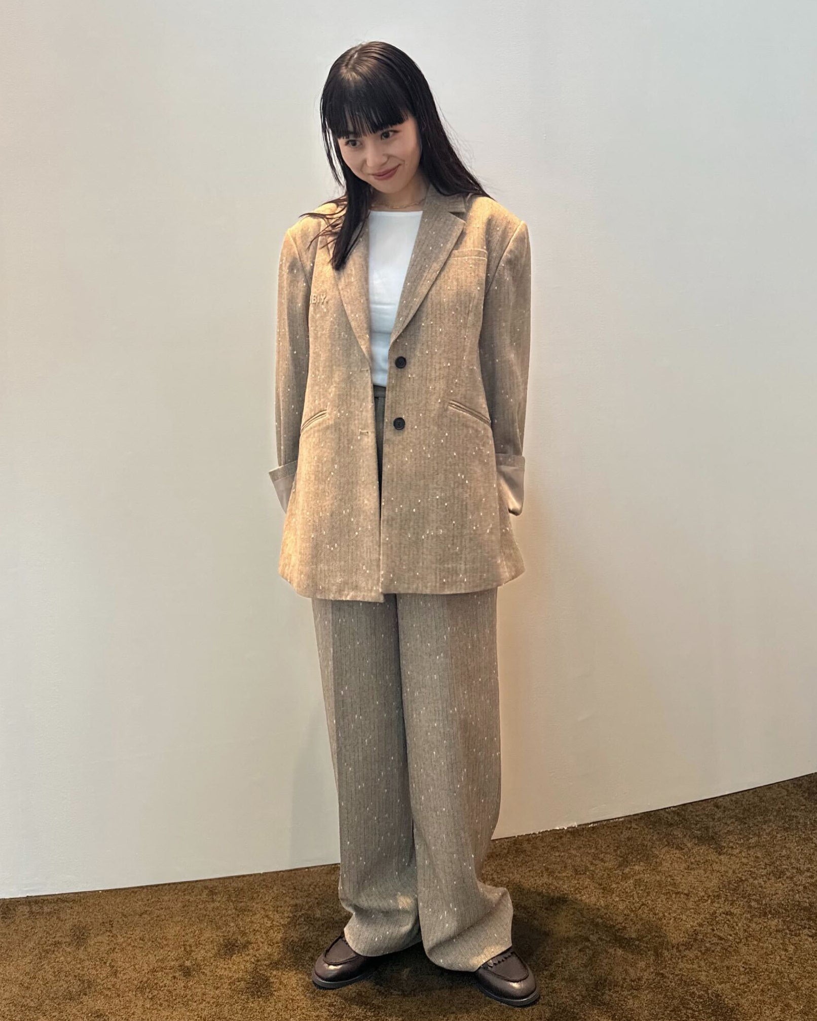 CORDELIA SLACKS/155cm/着用サイズM
