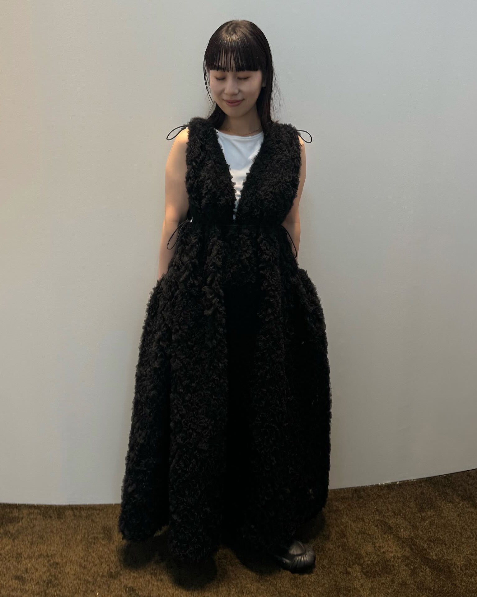 NOELLE SHEER DRESS/155cm/着用サイズF