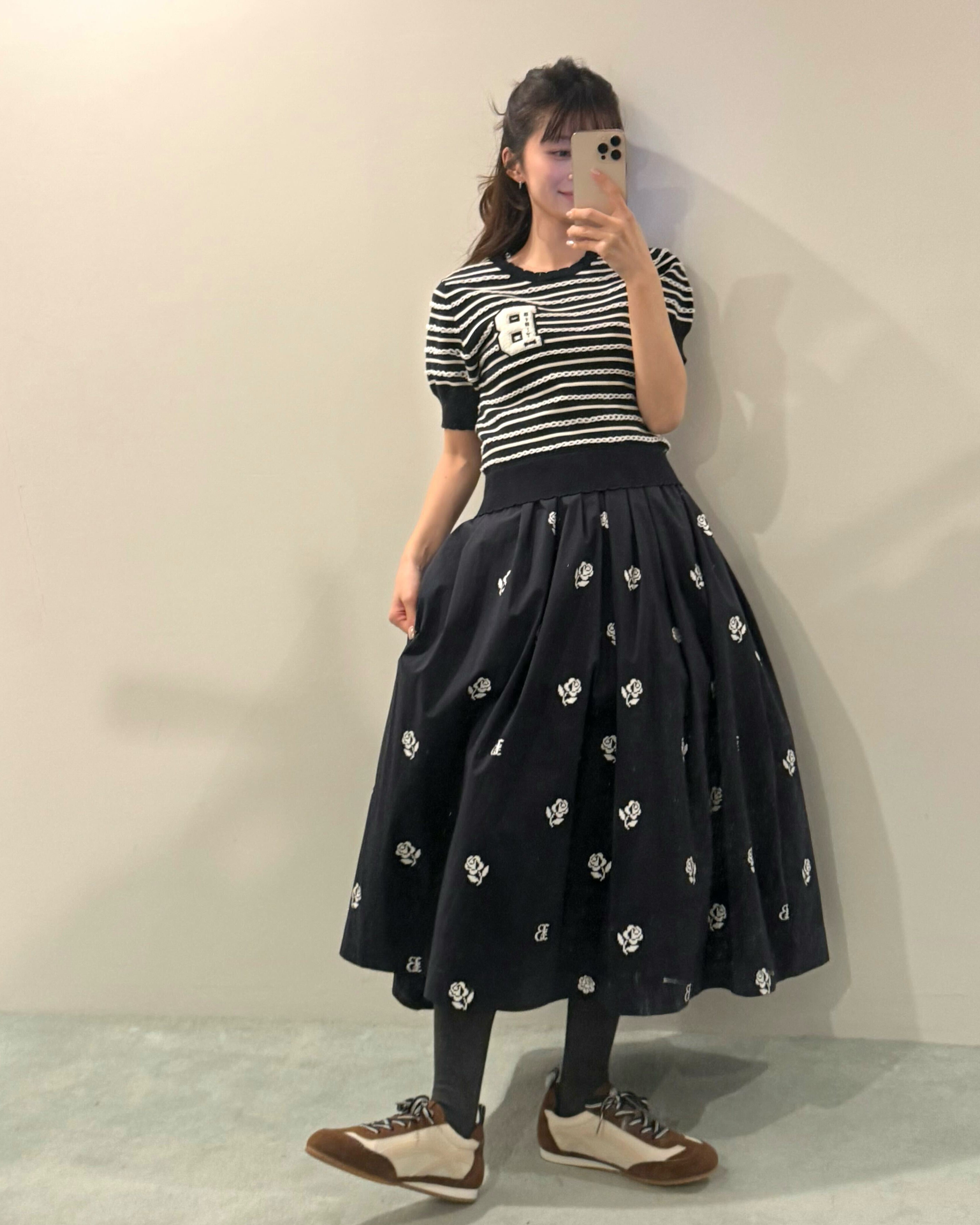 B. BORDER LOCK KNIT/158cm/着用サイズF