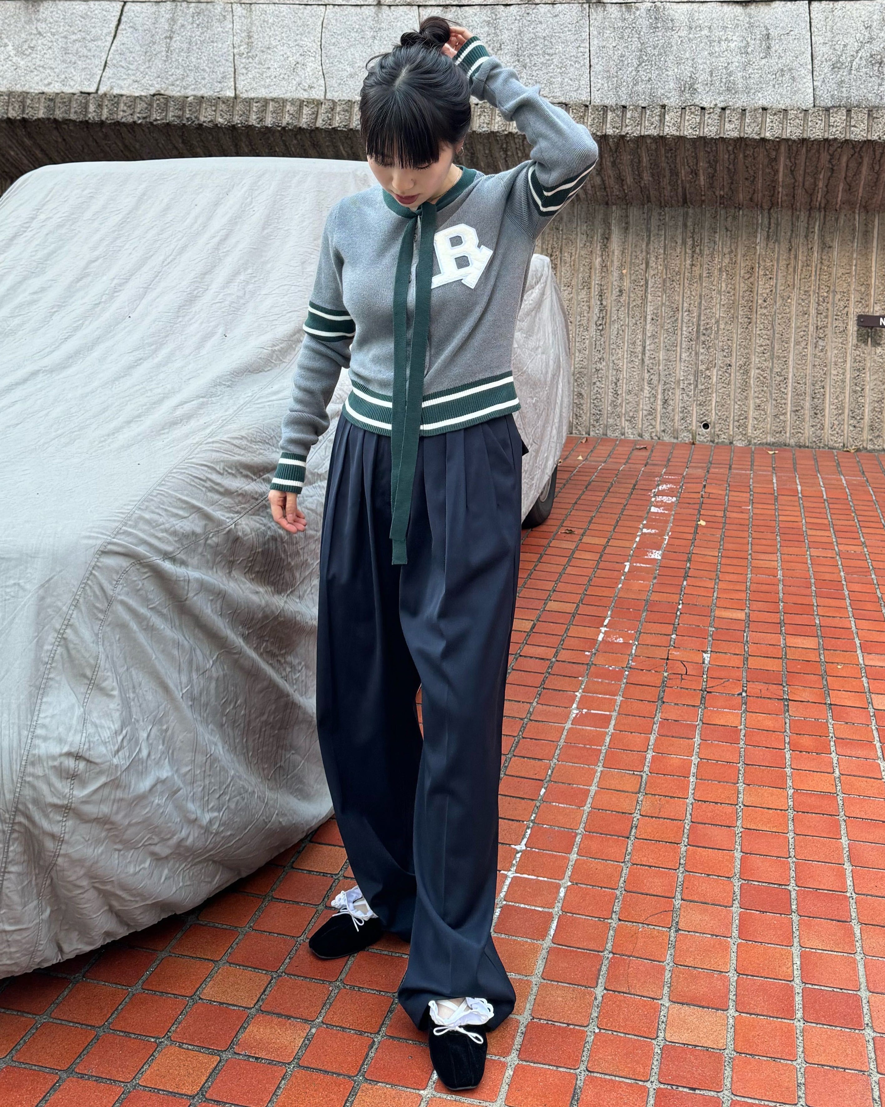 bibiy DIANA SLACKS ブラック BIBIY. MADE | DIANA SLACKS NAVY｜Bibiy.