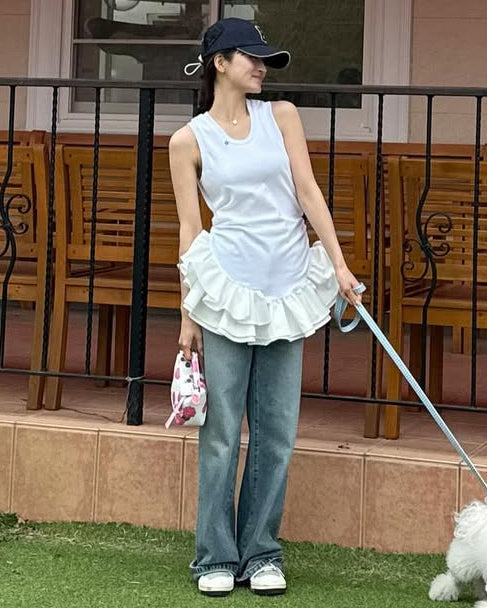 IRIS RUFFLE TOP/158cm/着用サイズF