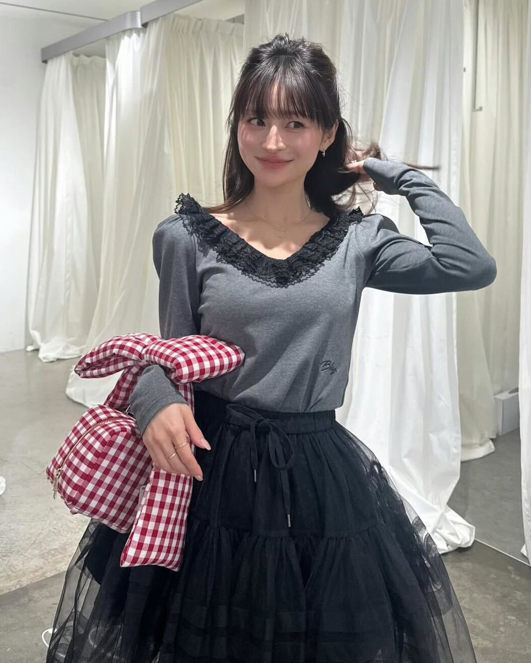 B. RIBBON BOX BAG/158cm/着用サイズF