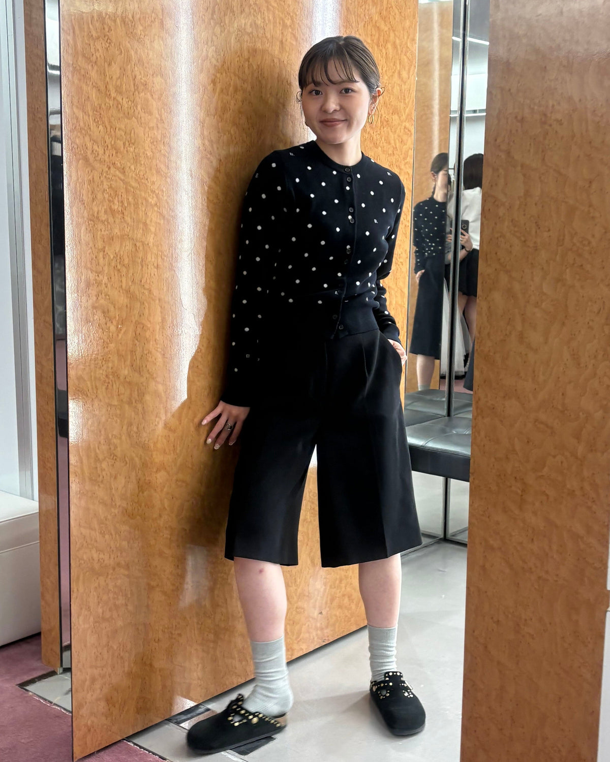 BETTY DOT CARDIGAN/160cm/着用サイズF