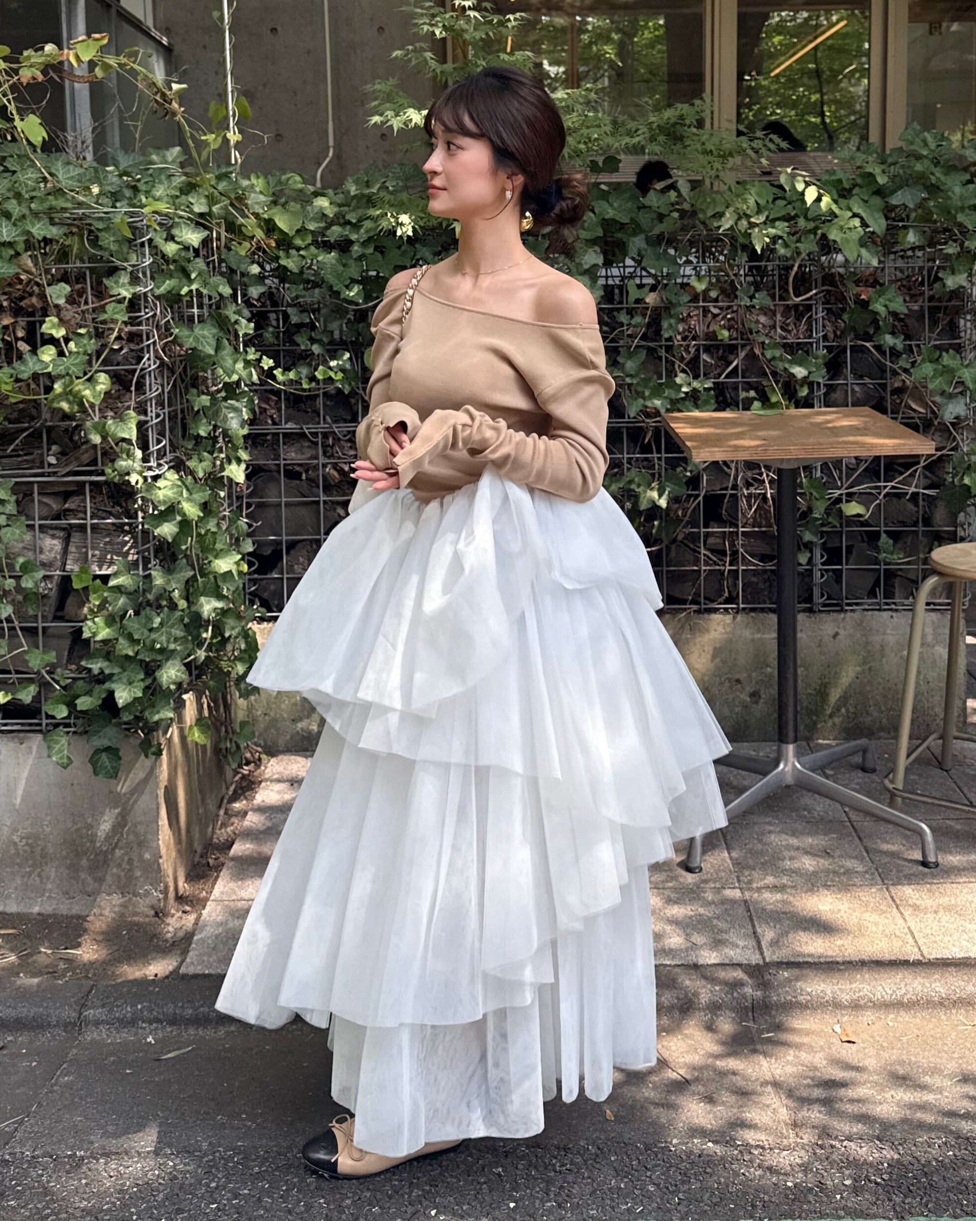 DELPHINE TULLE DRESS/158cm/着用サイズF
