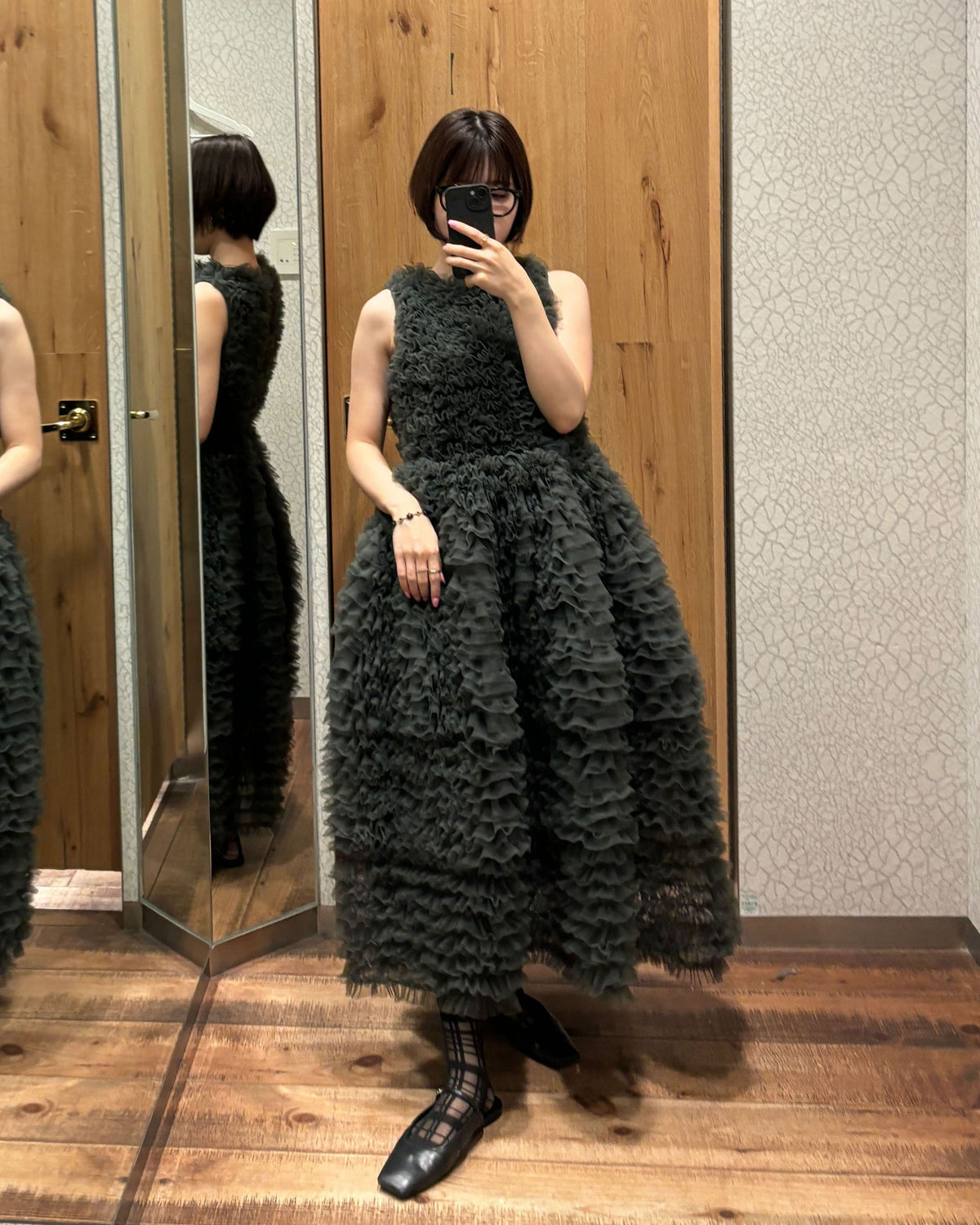 DARLENE SHUSHU DRESS/159cm/着用サイズF｜Bibiy 