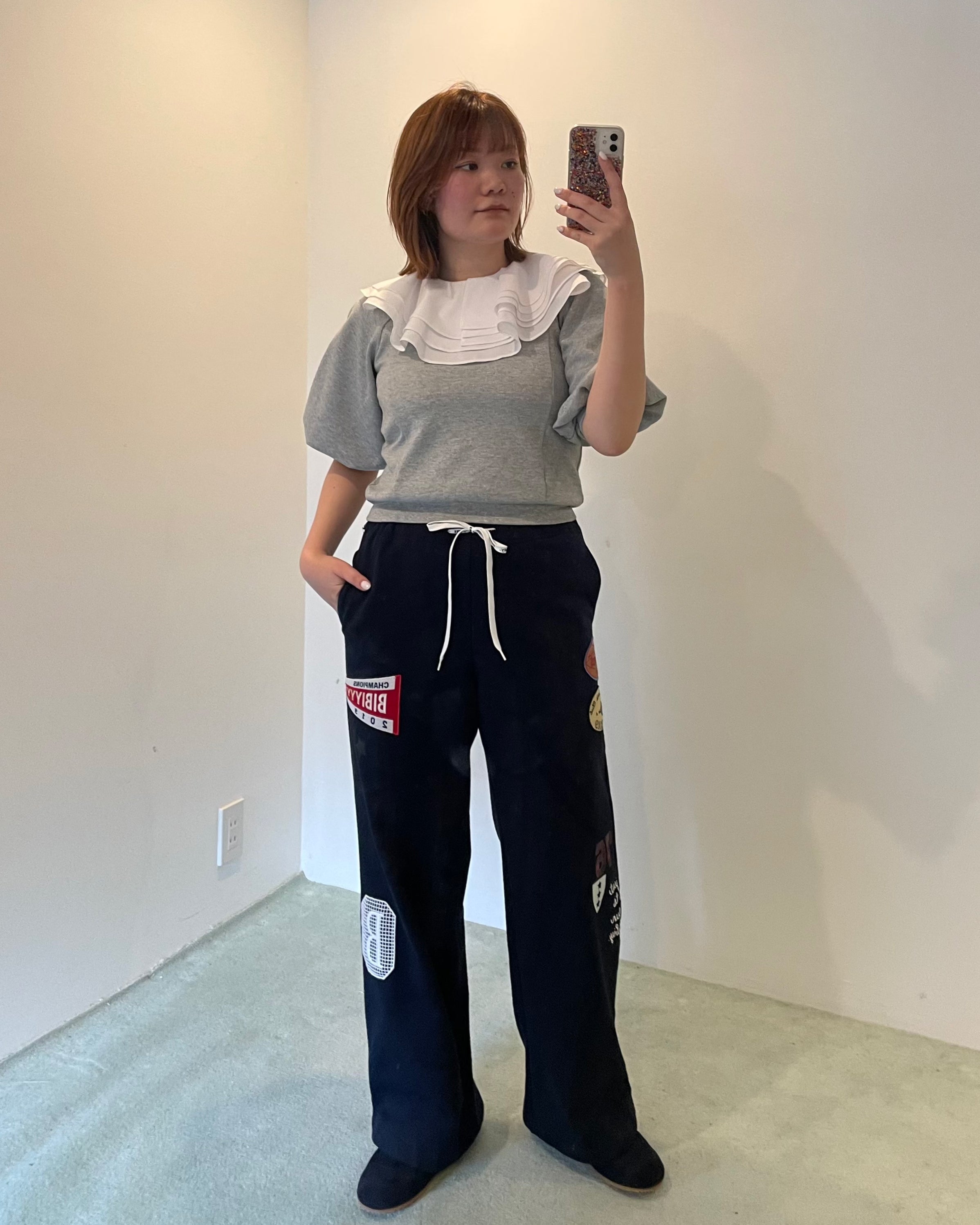 PEONY COLLAT TOP/166cm/着用サイズF