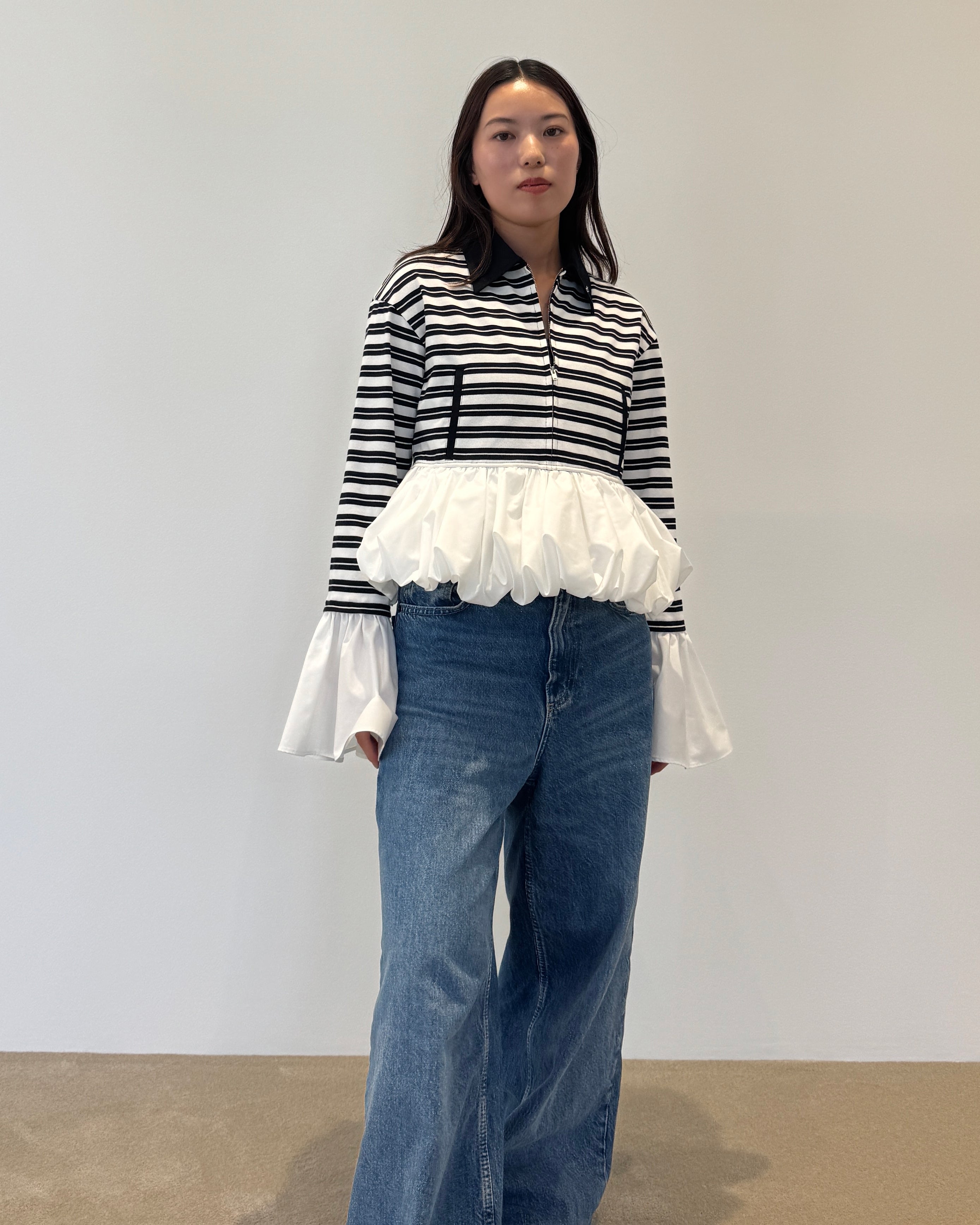CARLI BALLOON PEPURAMU TOP/155cm/着用サイズF