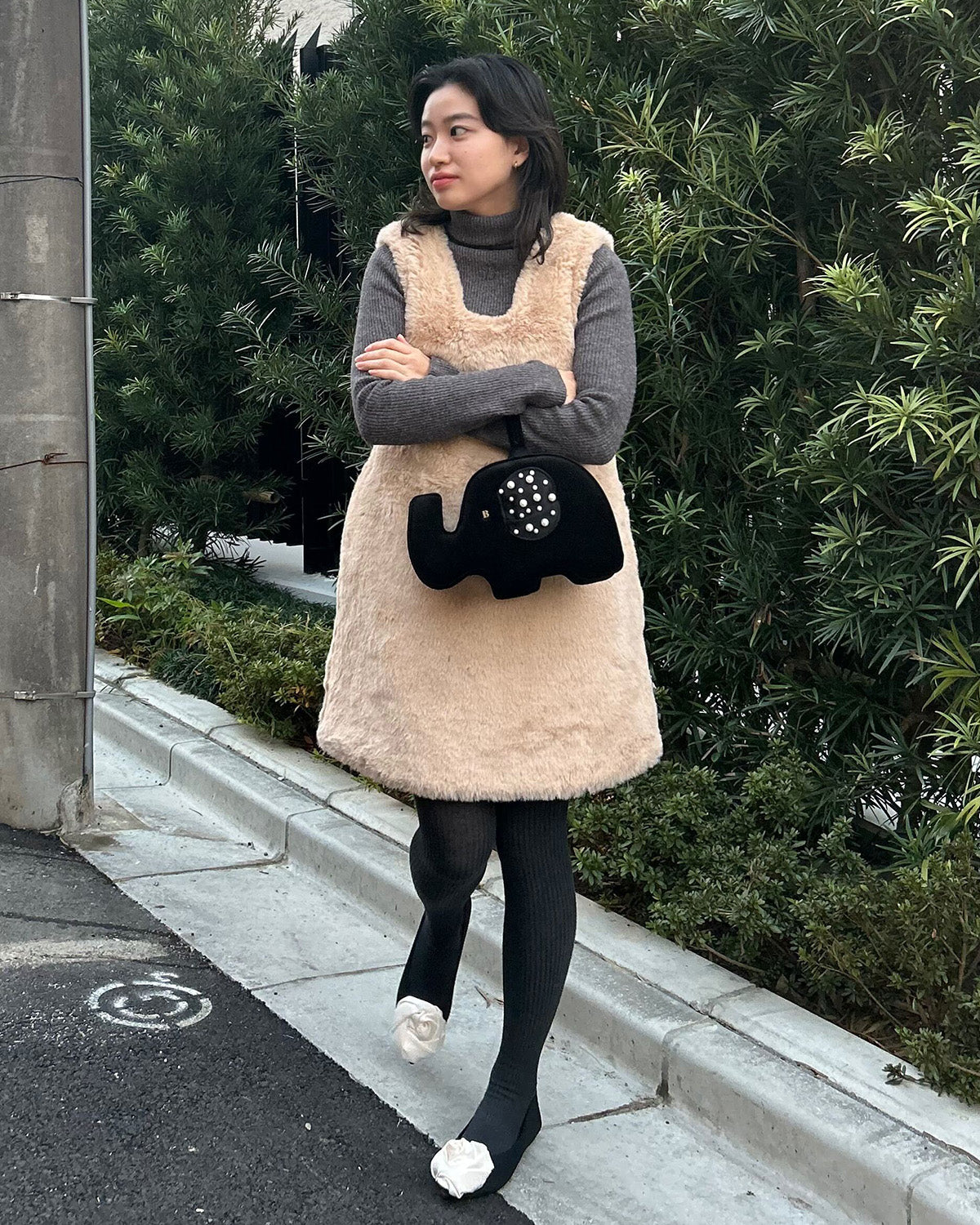 ADELE FUR DRESS/154cm/着用サイズF