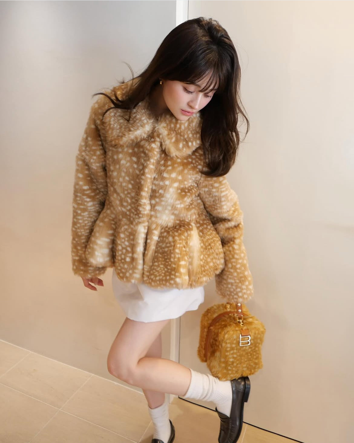 DORA PEPURAMU FUR COAT/158cm/着用サイズF